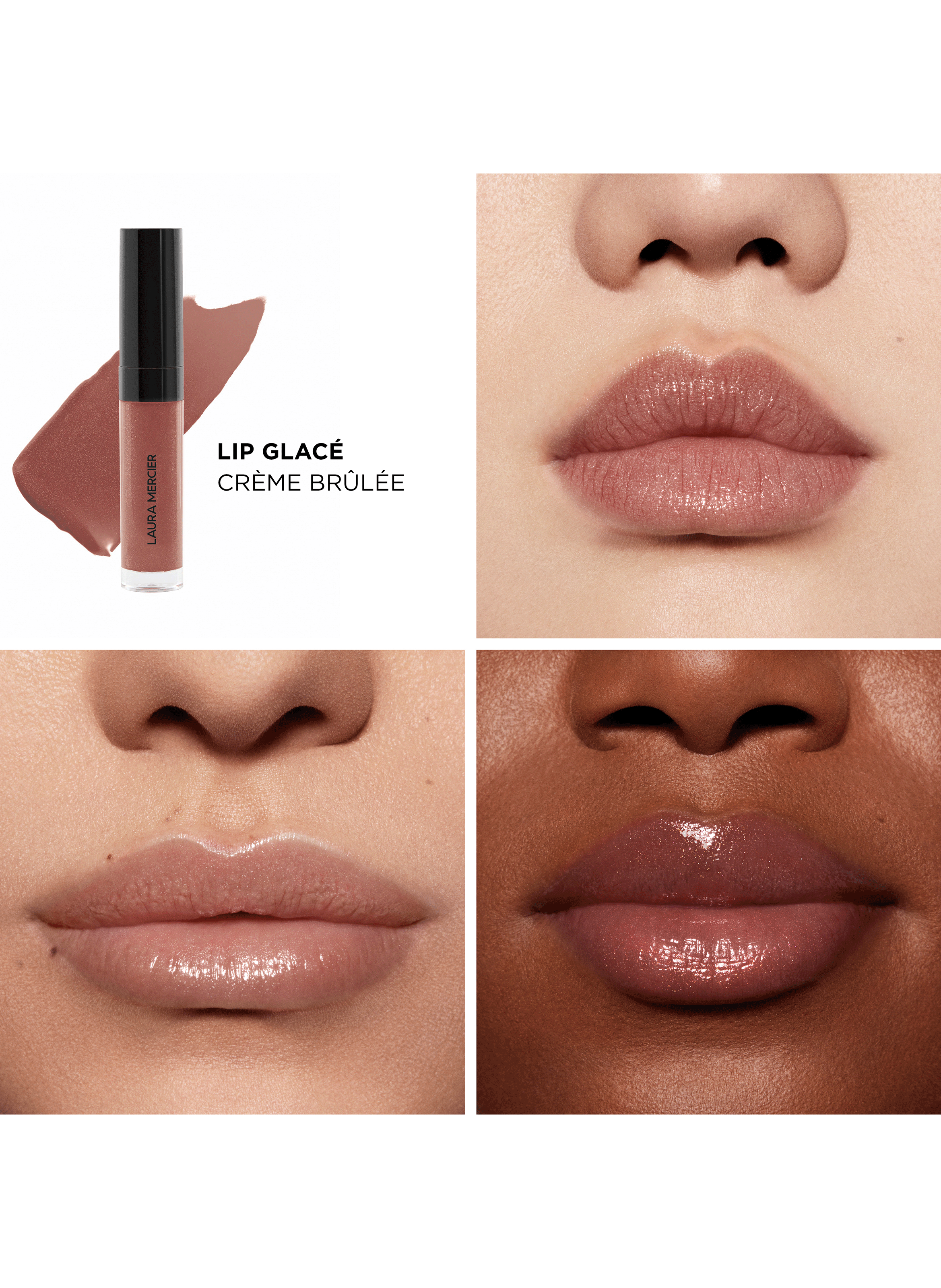 Gloss - Lip Glacé LAURA MERCIER 35 crème brûlée