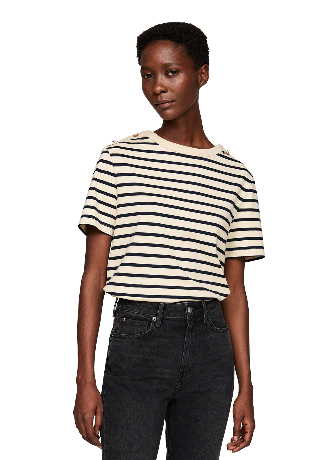 TOMMY HILFIGER Striped cotton T-Shirt Multicolour