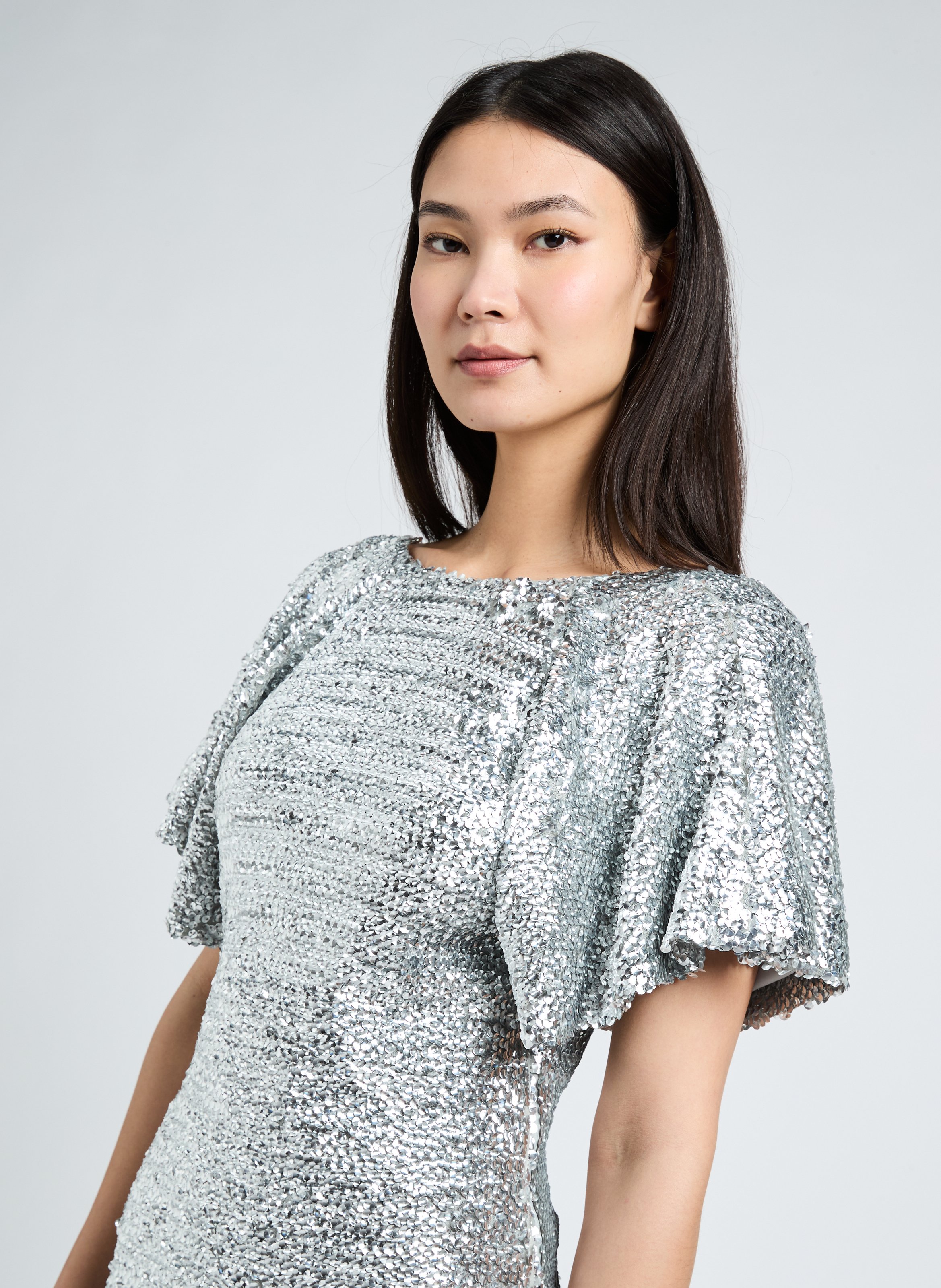 Robe à sequins VANDA  SAISON 1865 Argent