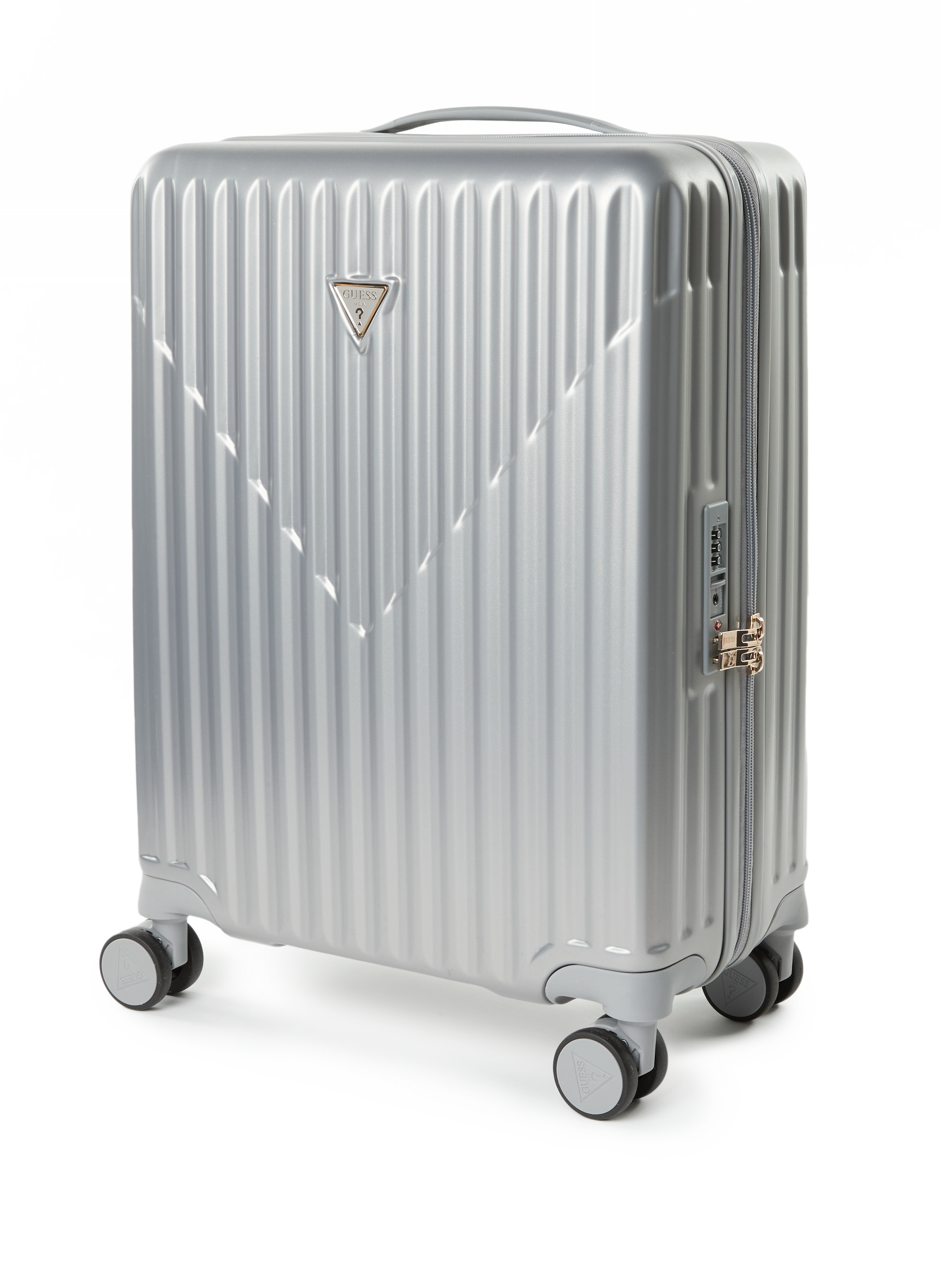 Hardshell checked luggage GUESS Silver