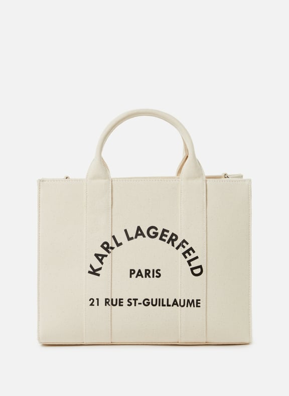 Cotton tote bag Beige by KARL LAGERFELD KARL LAGERFELD Cotton tote bag Beige