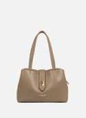 M tote bag - Top Double  Taupe - in - or