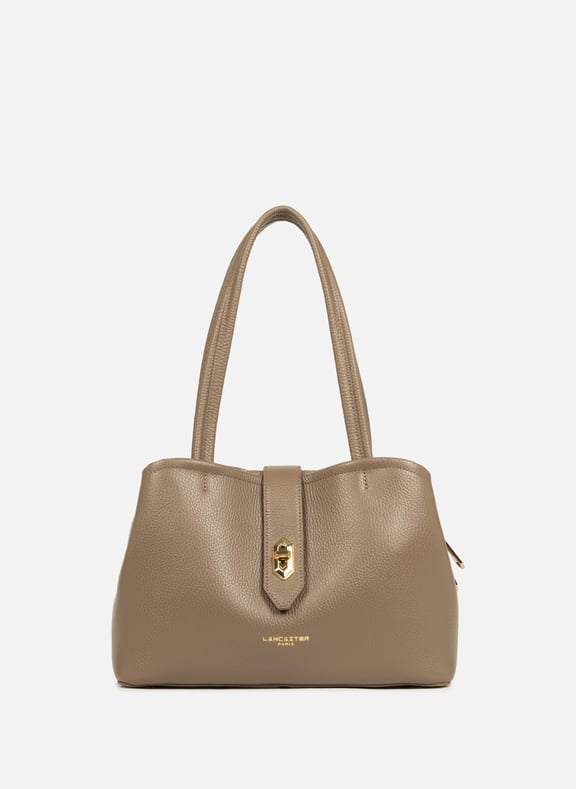 M tote bag - Top Double Brown by LANCASTER LANCASTER M tote bag - Top Double Brown