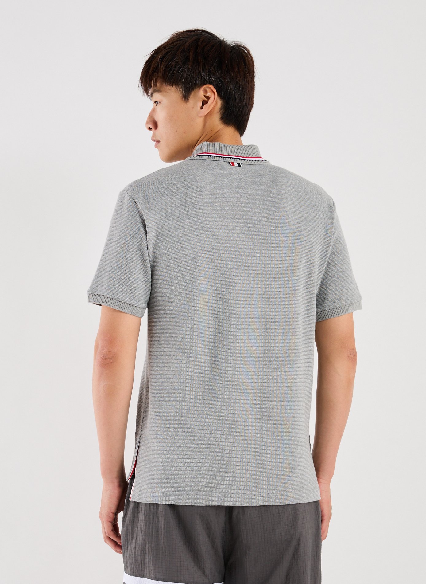  Cotton polo shirt  THOM BROWNE Grey