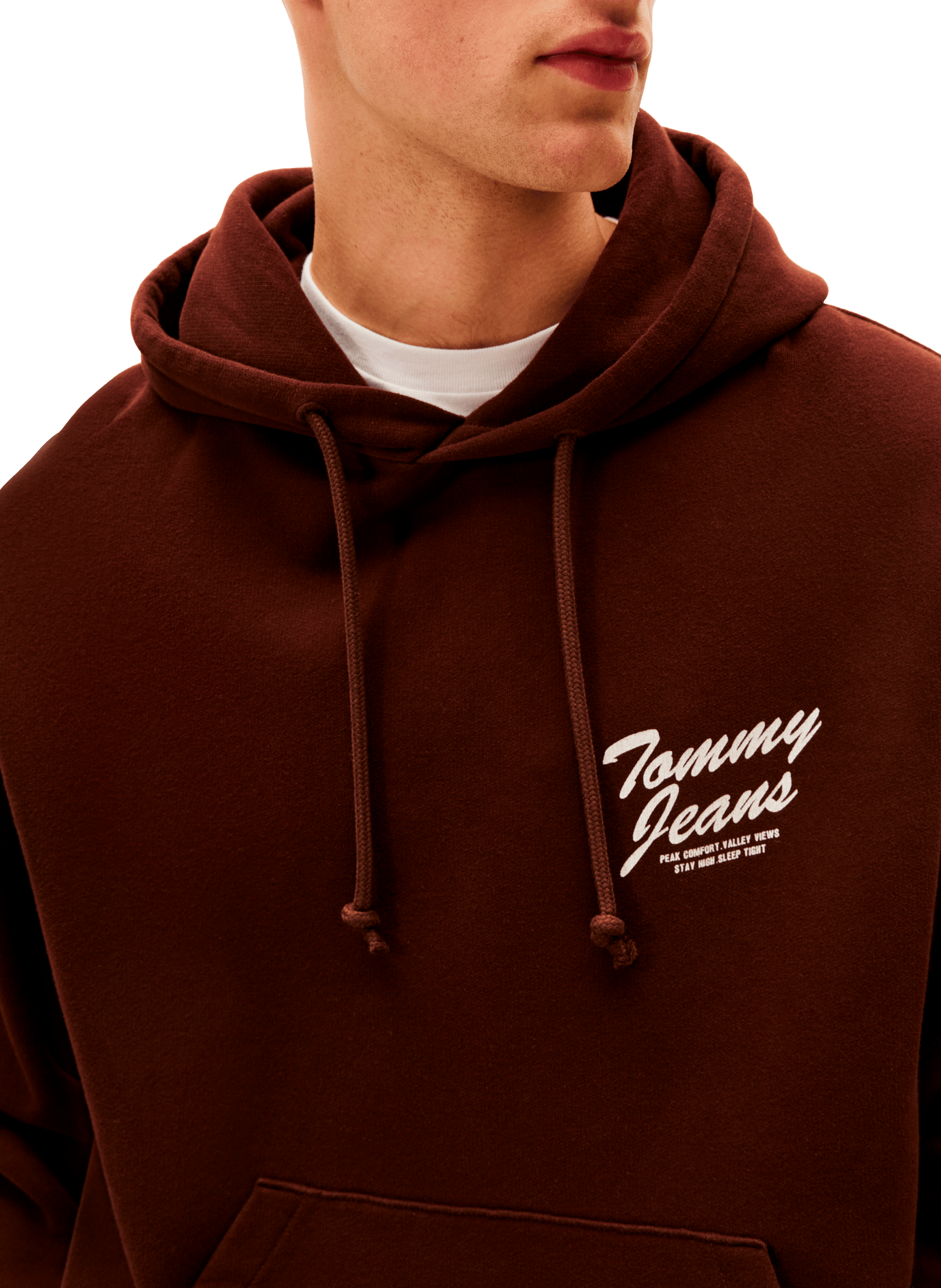 Sweatshirt en coton mélangé TOMMY HILFIGER Marron