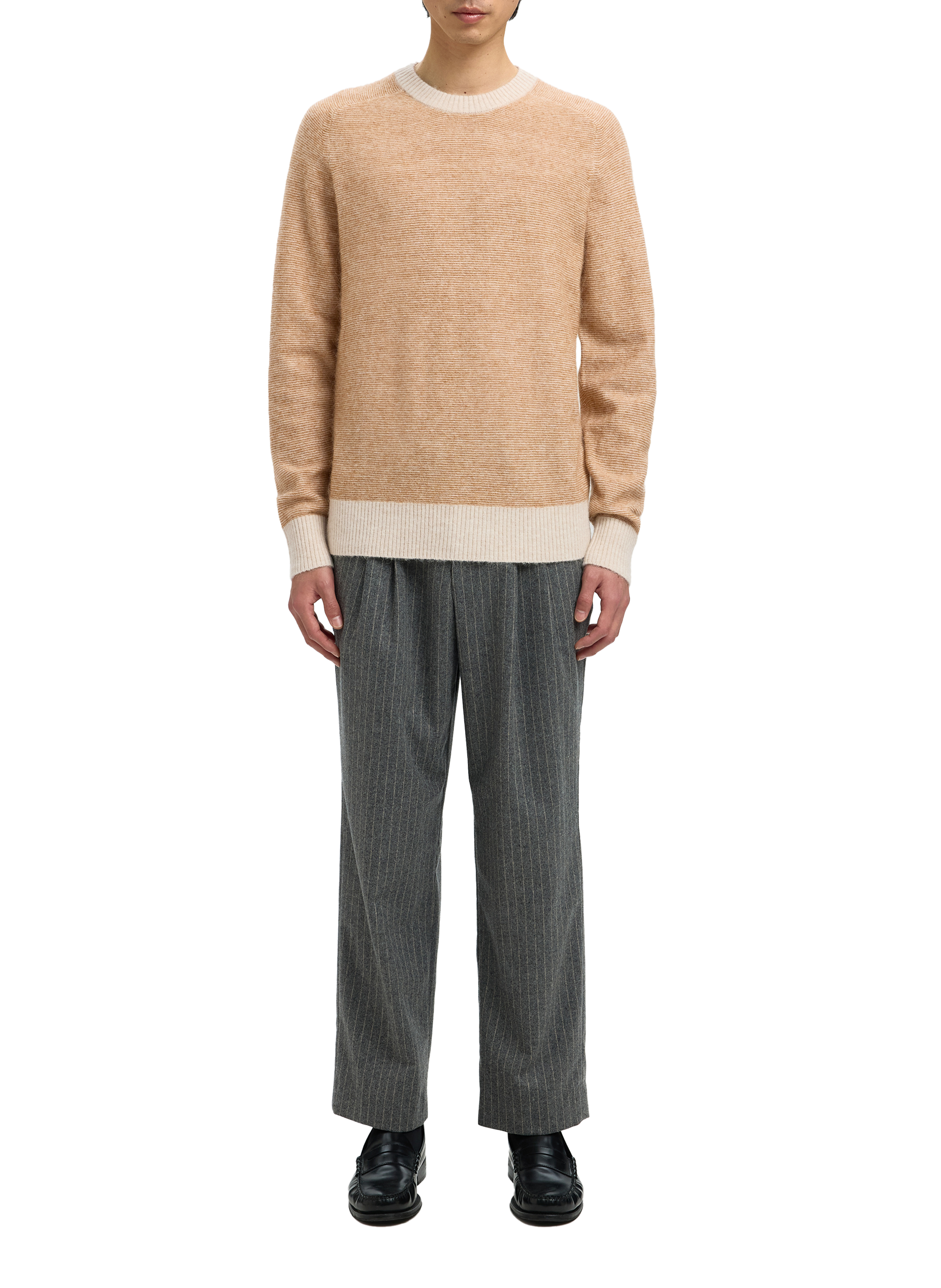 Cotton-blend jumper SELECTED Brown