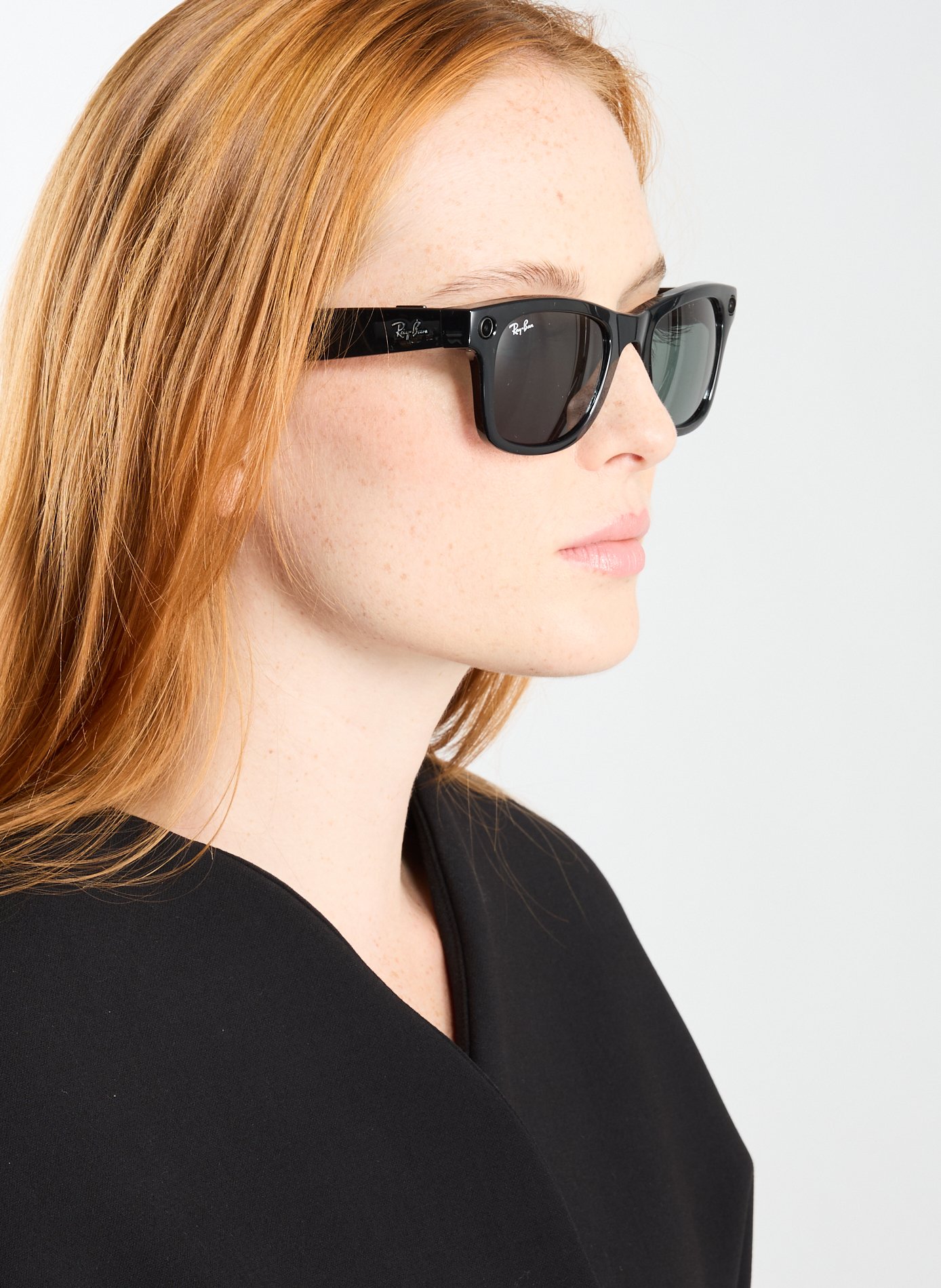 Lunettes de soleil Meta Wayfarer RAY-BAN Noir