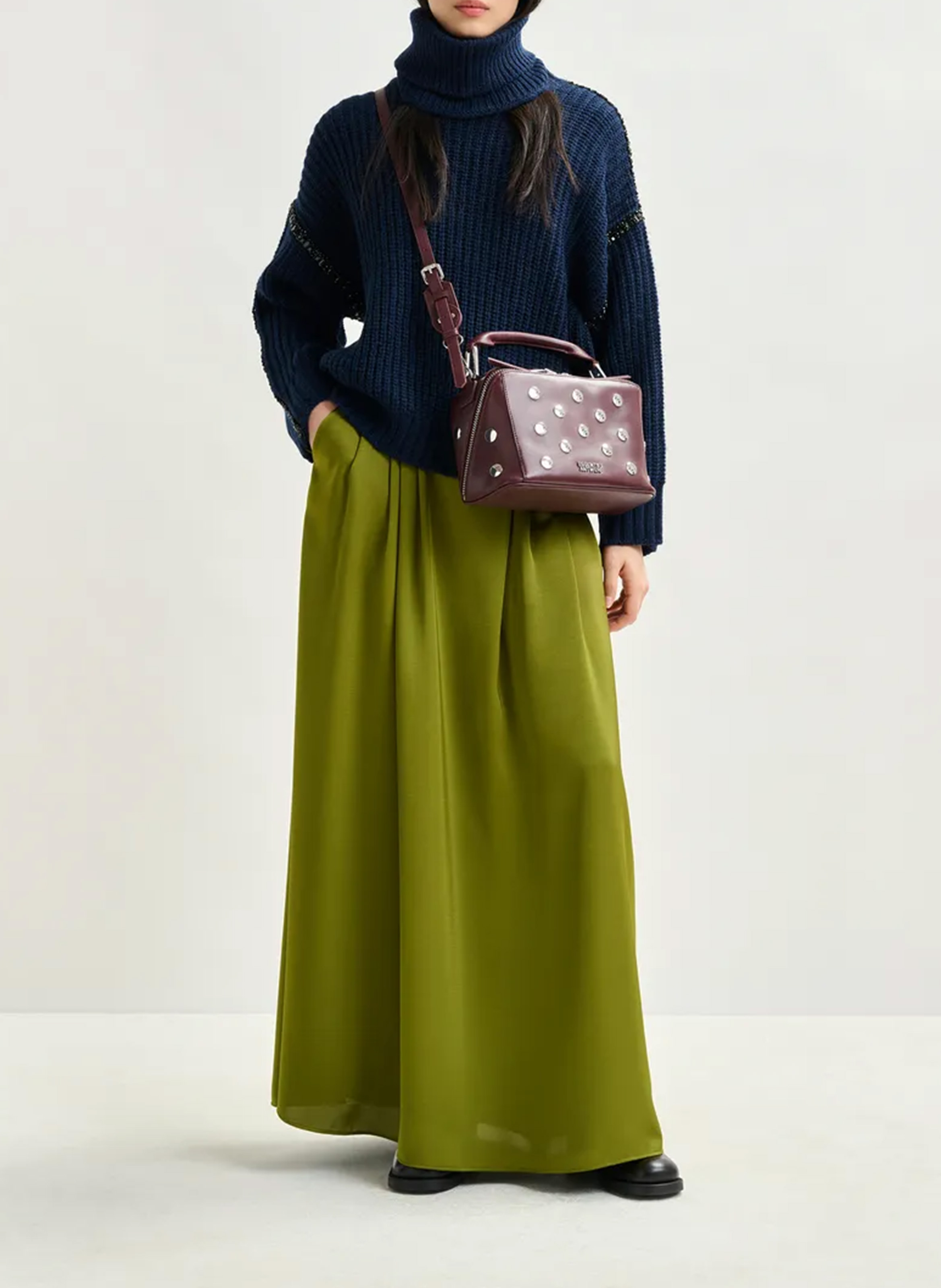 Pull oversize à col amovible indsay ESSENTIEL ANTWERP Bleu