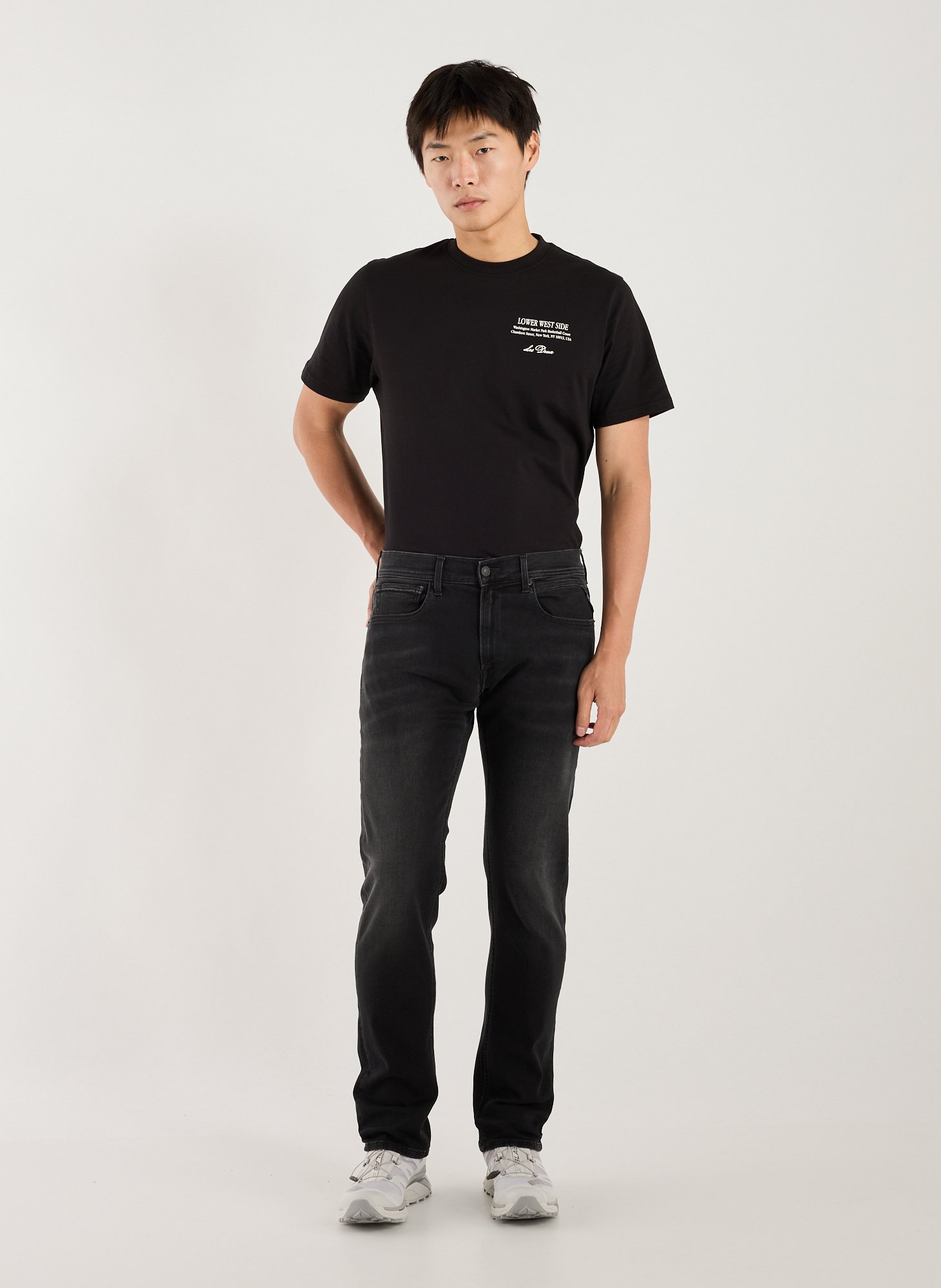 Jean droit Grover REPLAY Noir