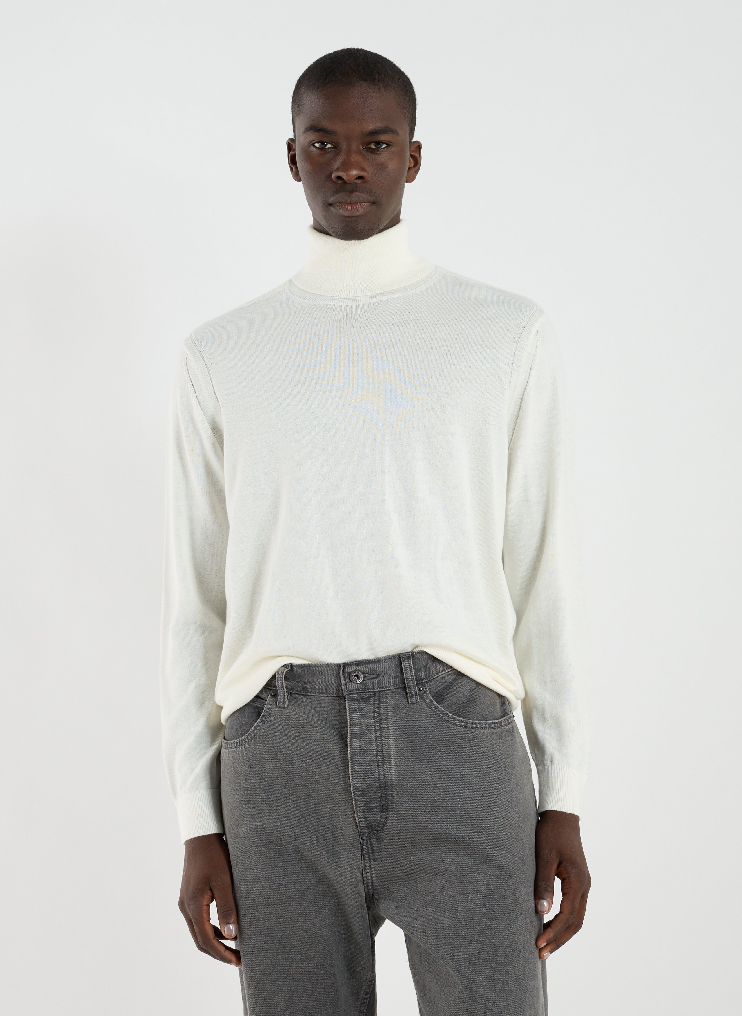 ARMANI EXCHANGE Wool blend turtleneck jumper White