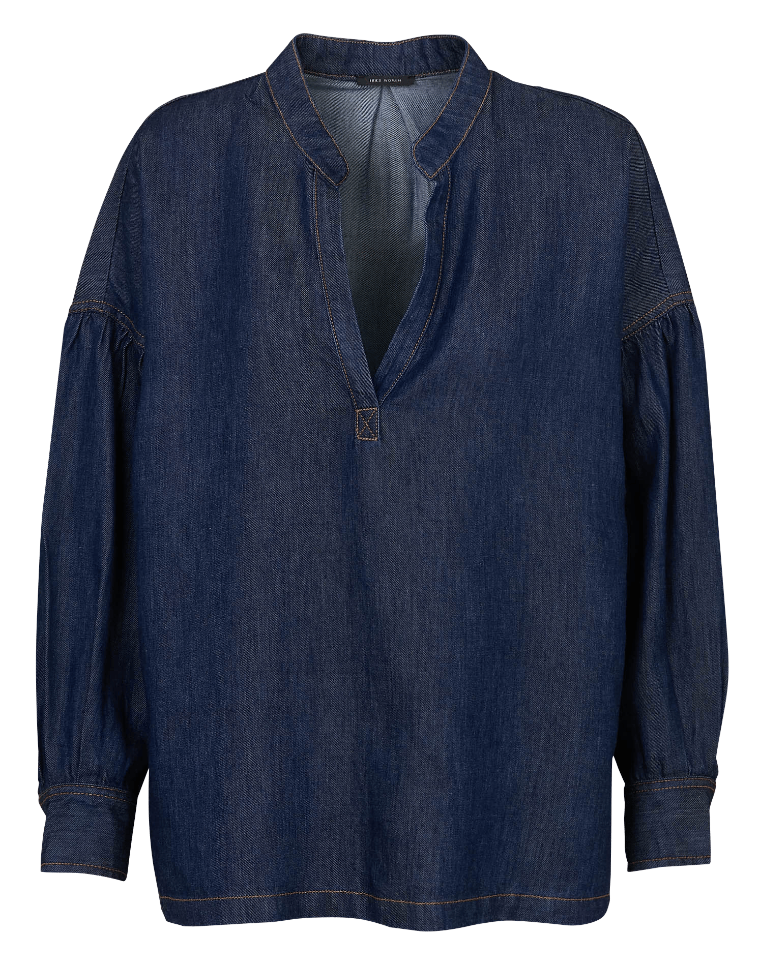 Blouse ample en denim IKKS Bleu