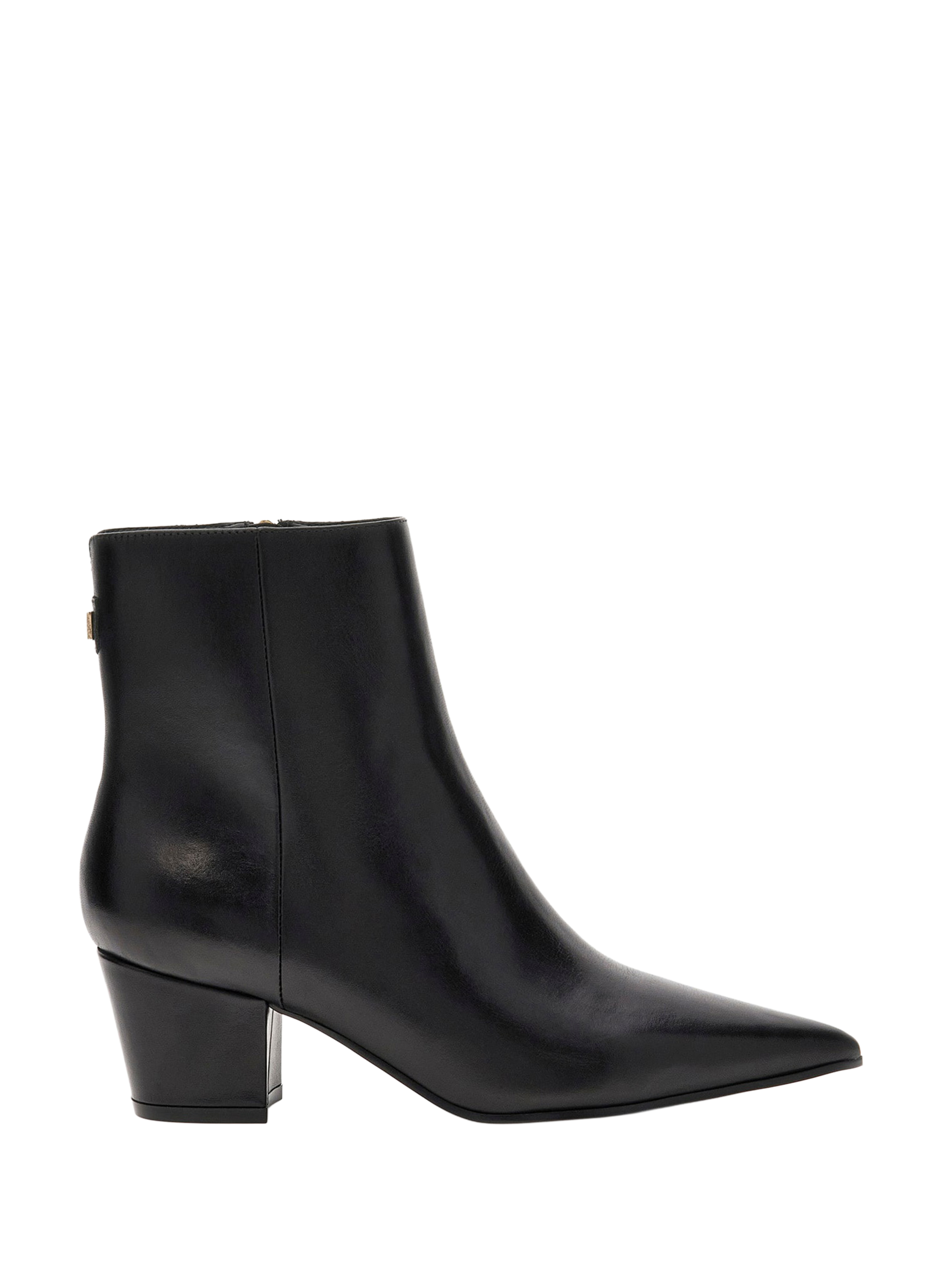 GUESS Cowhide leather ankle boots Black
