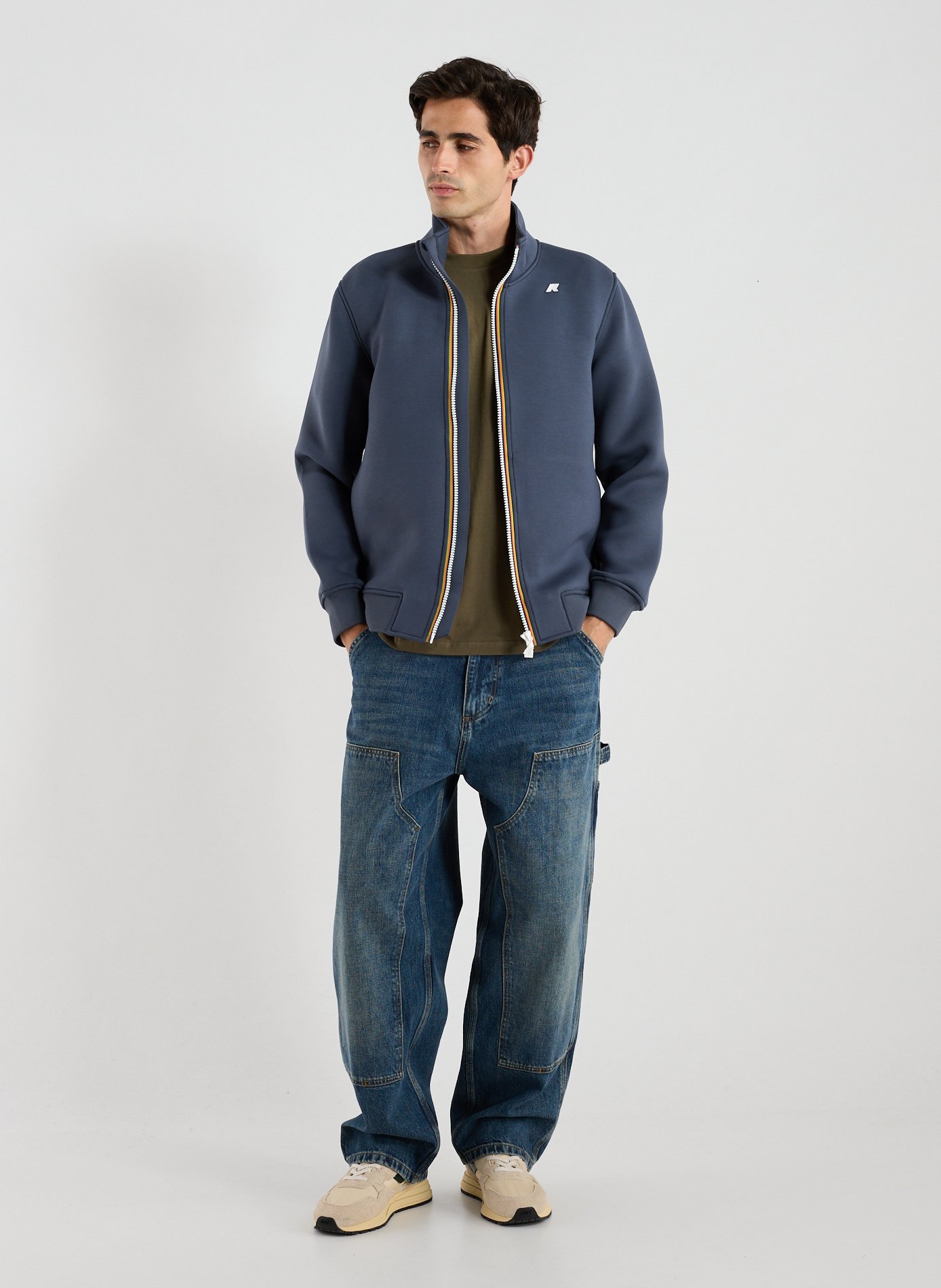 High neck sweatshirt K-WAY Blue