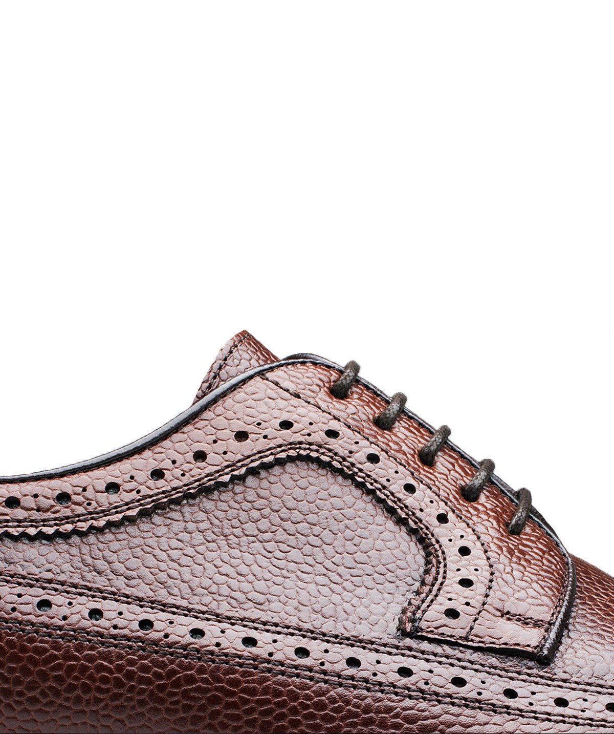 Derby cuir grainé barton FINSBURY Marron