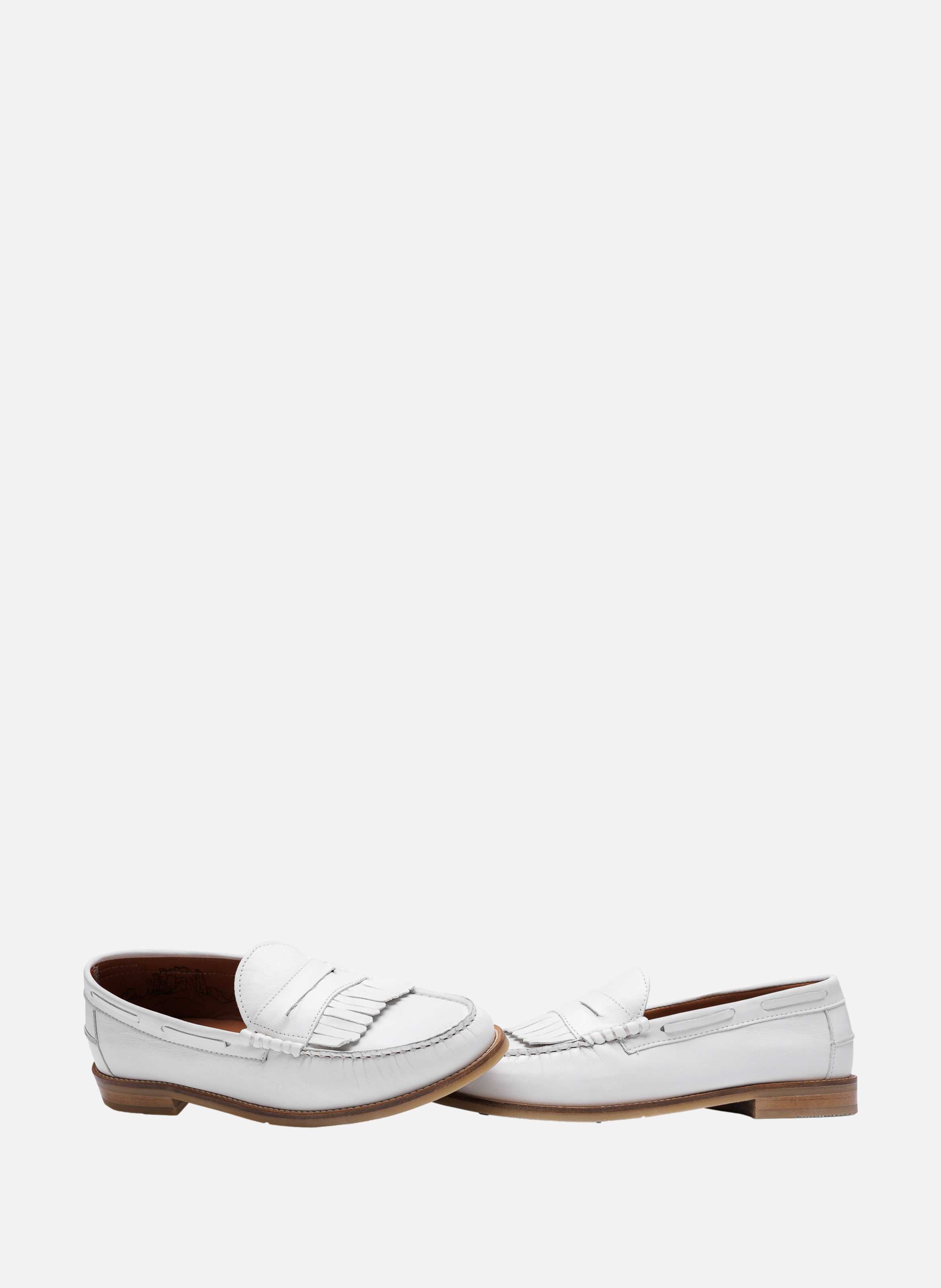 Mocassins ravello NAKED WOLFE Blanc