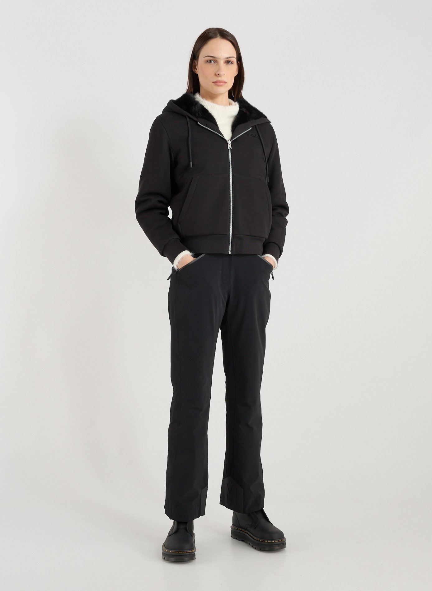 Ski pants with removable suspenders MACKAGE Black