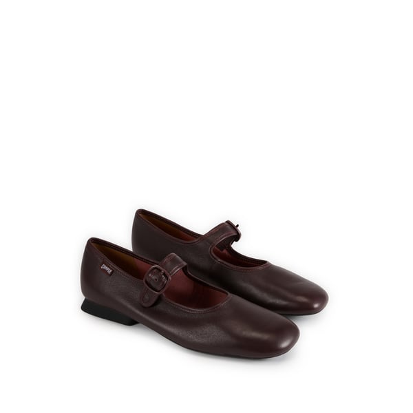 Ballerines à boucle ajustable en cuir