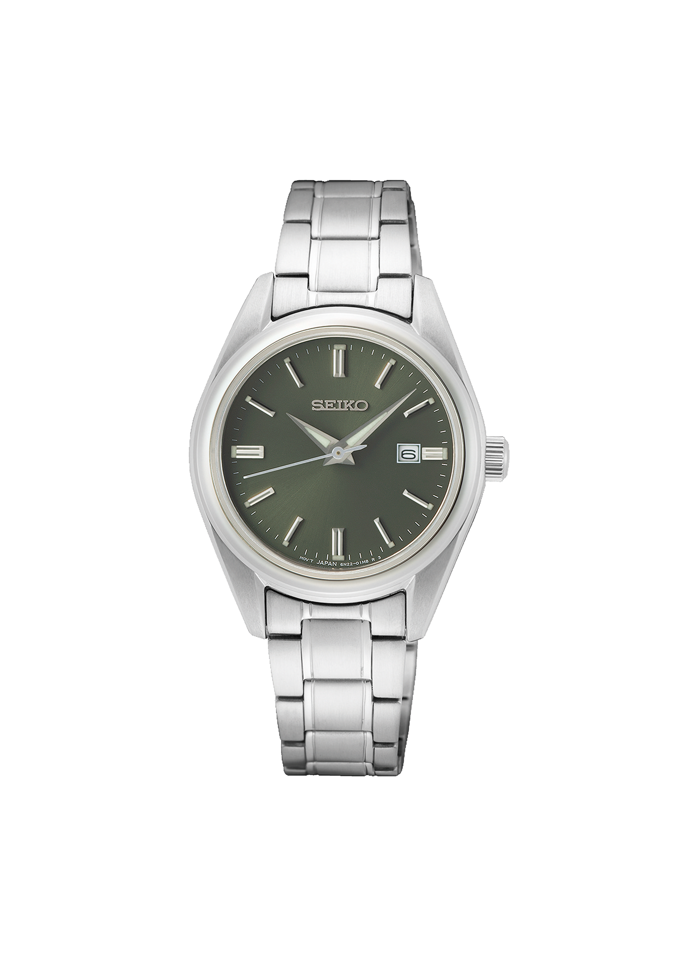 Montre en acier inoxydable SEIKO Marron