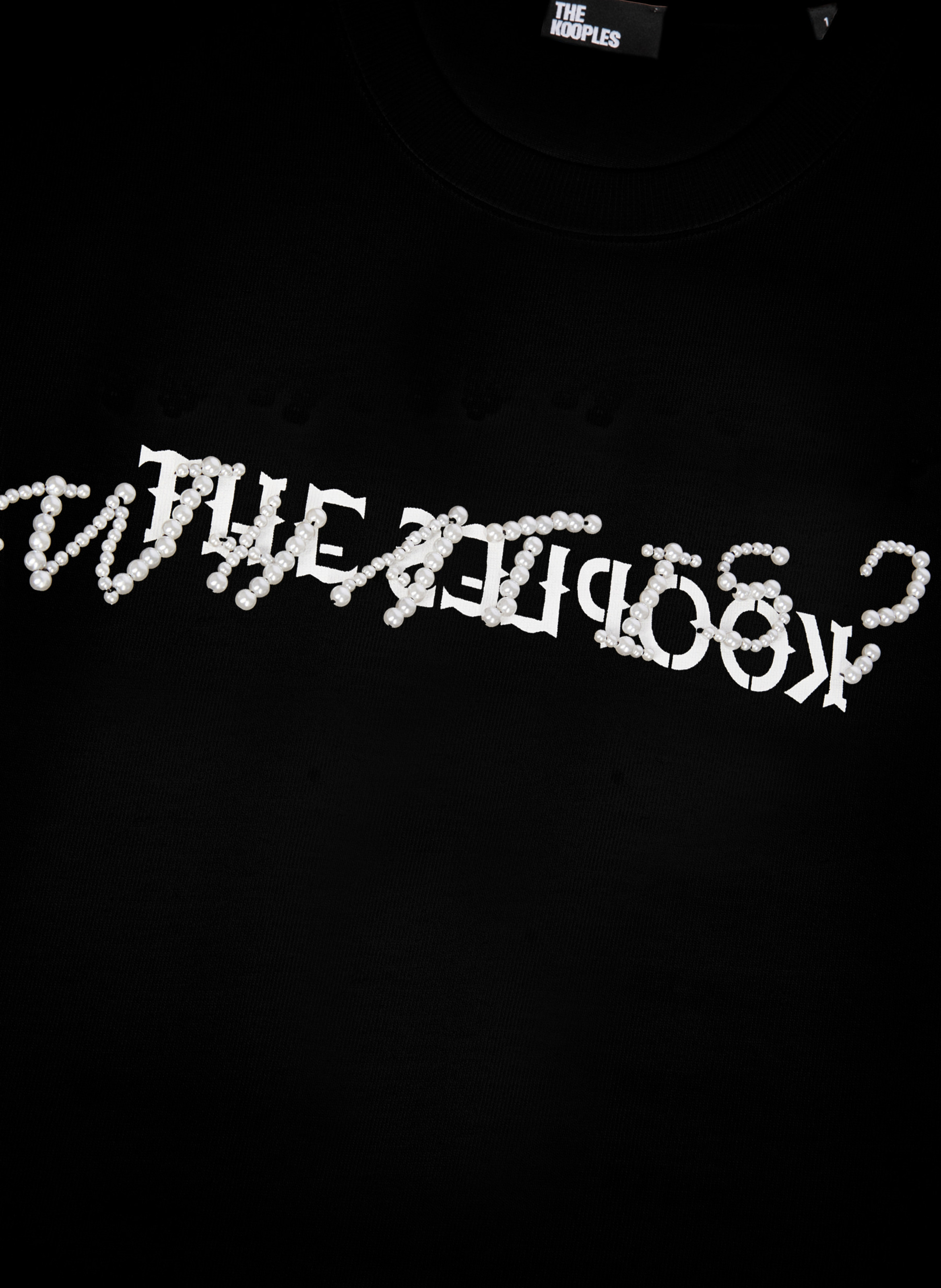 T-shirt what is avec perles THE KOOPLES Noir