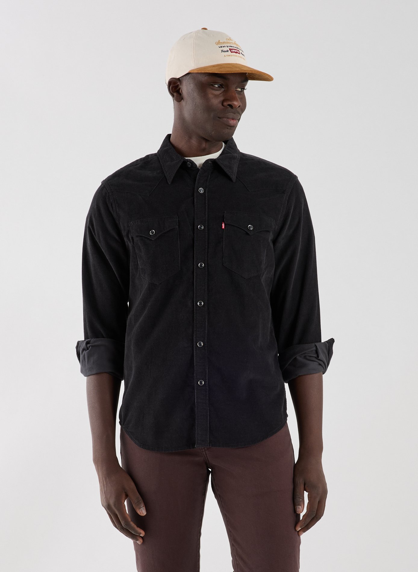 Bleached denim Shirt LEVI'S Black