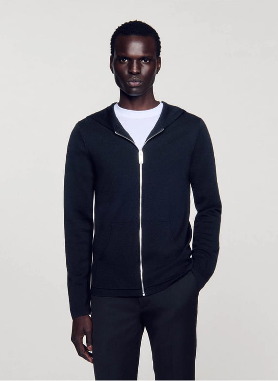 Sweatshirt Unknown London Sweat à Capuche Cross Rhinestone Zip Noir de Homme Sweatshirt Unknown London Sweat à Capuche Cross Rhinestone Zip Noir de Homme