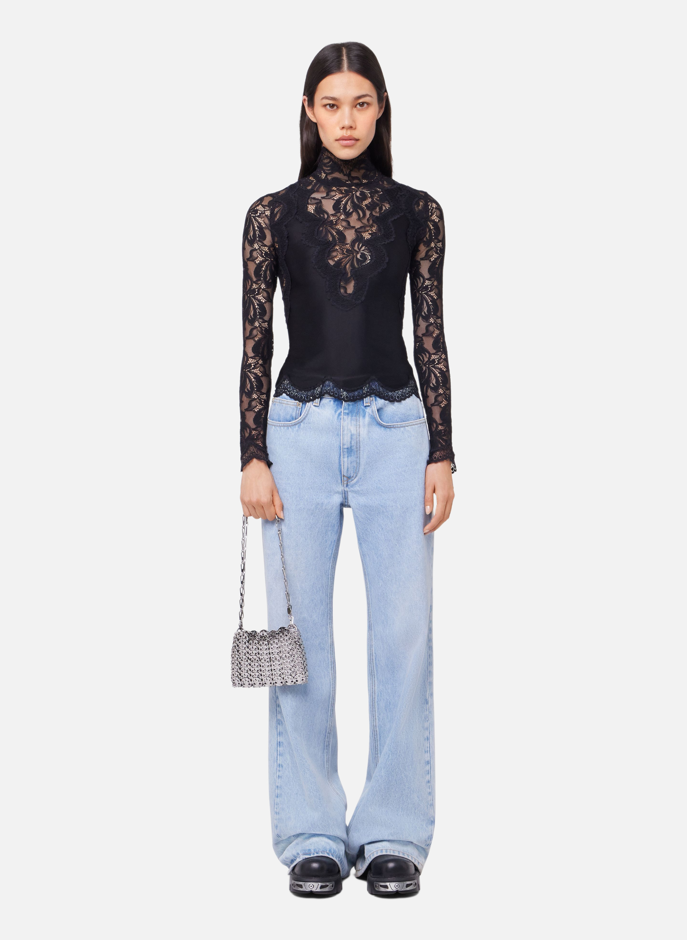 Sac 1969 nano RABANNE Argent