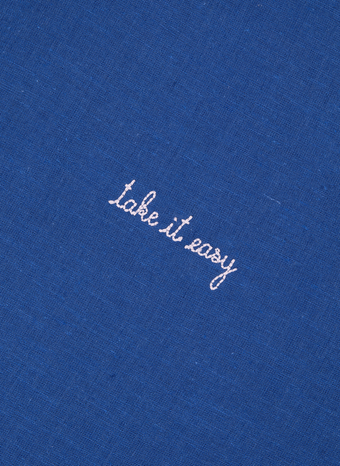 Chemise Malesherbes en coton et lin MAISON LABICHE Bleu