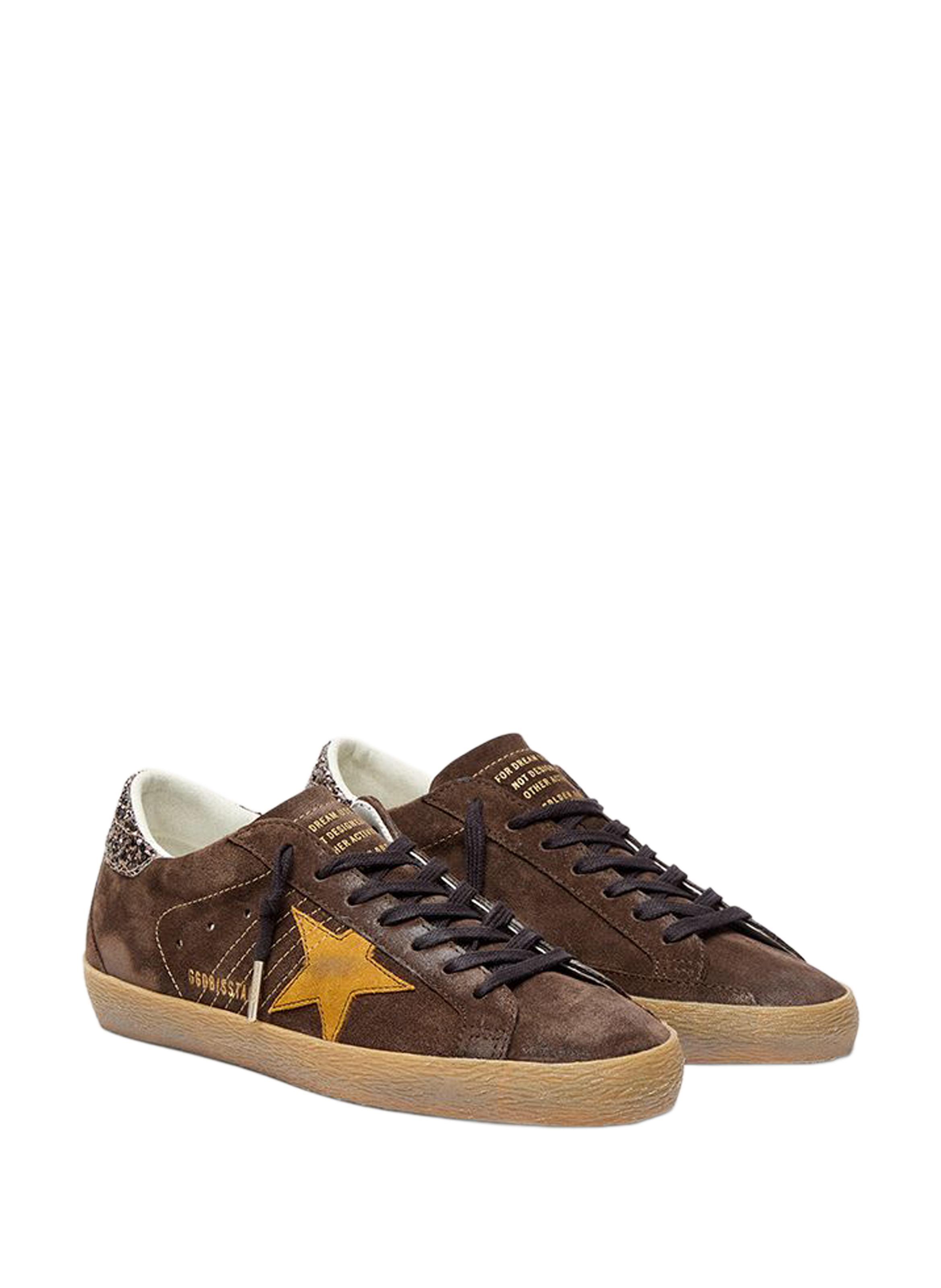 Low top sneaker with star in suede leather GOLDEN GOOSE Brown