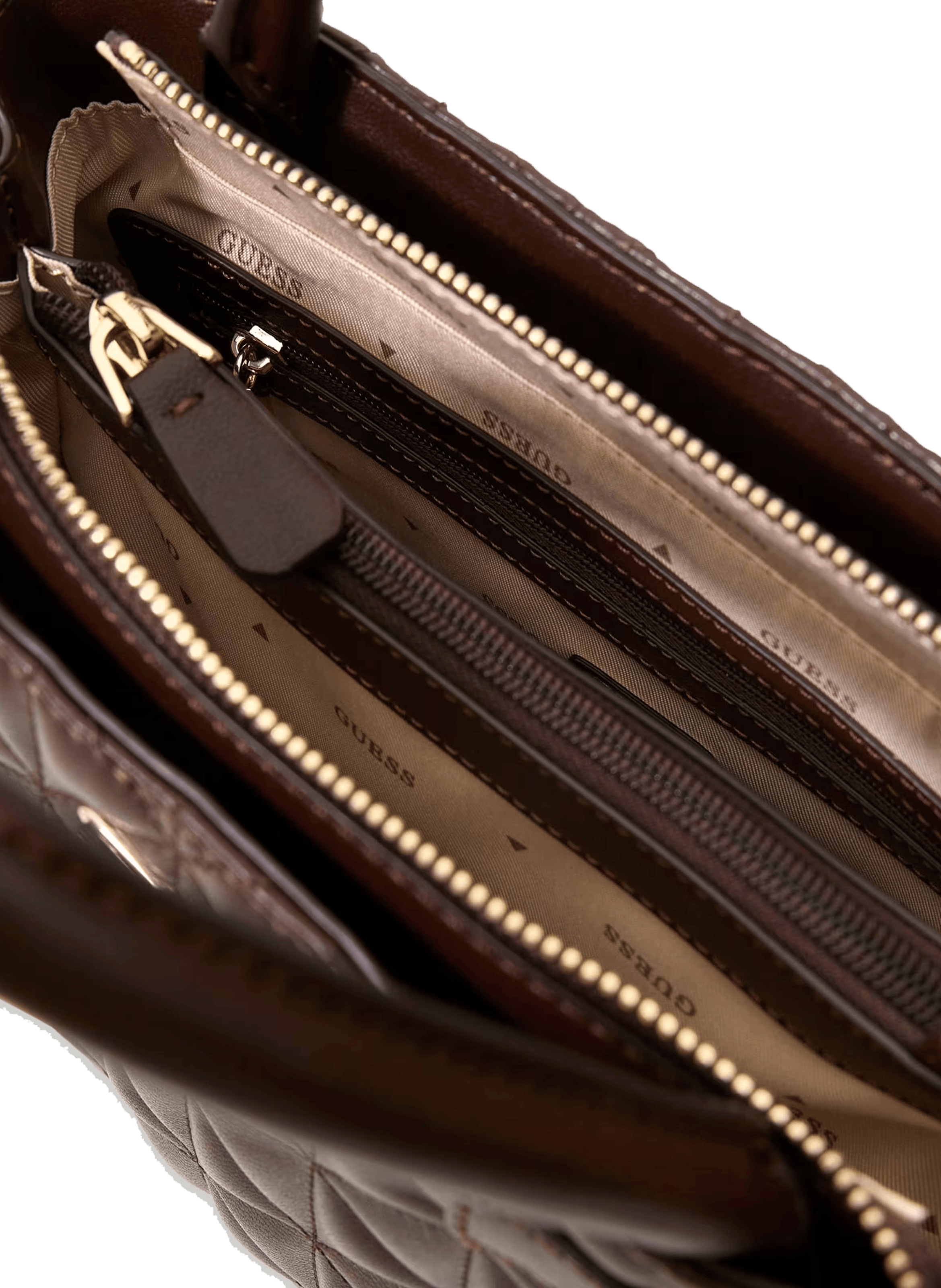 Sac à main matelassé GUESS Marron