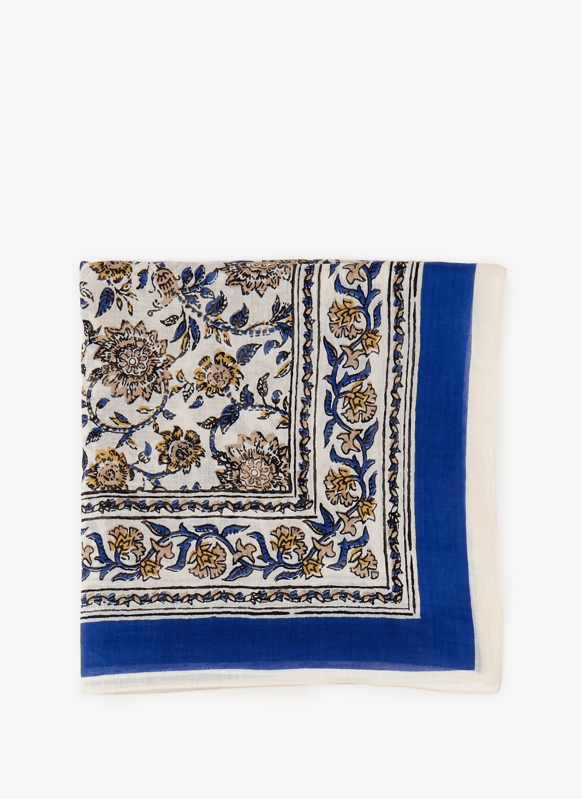 Etole imprimé fleuri en coton
