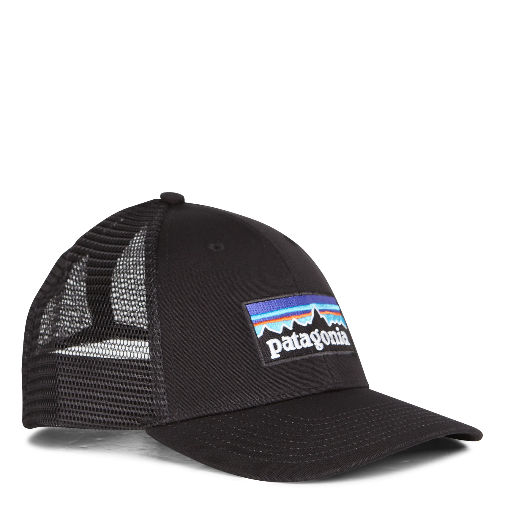 Casquette brodée en coton et mesh PATAGONIA Noir
