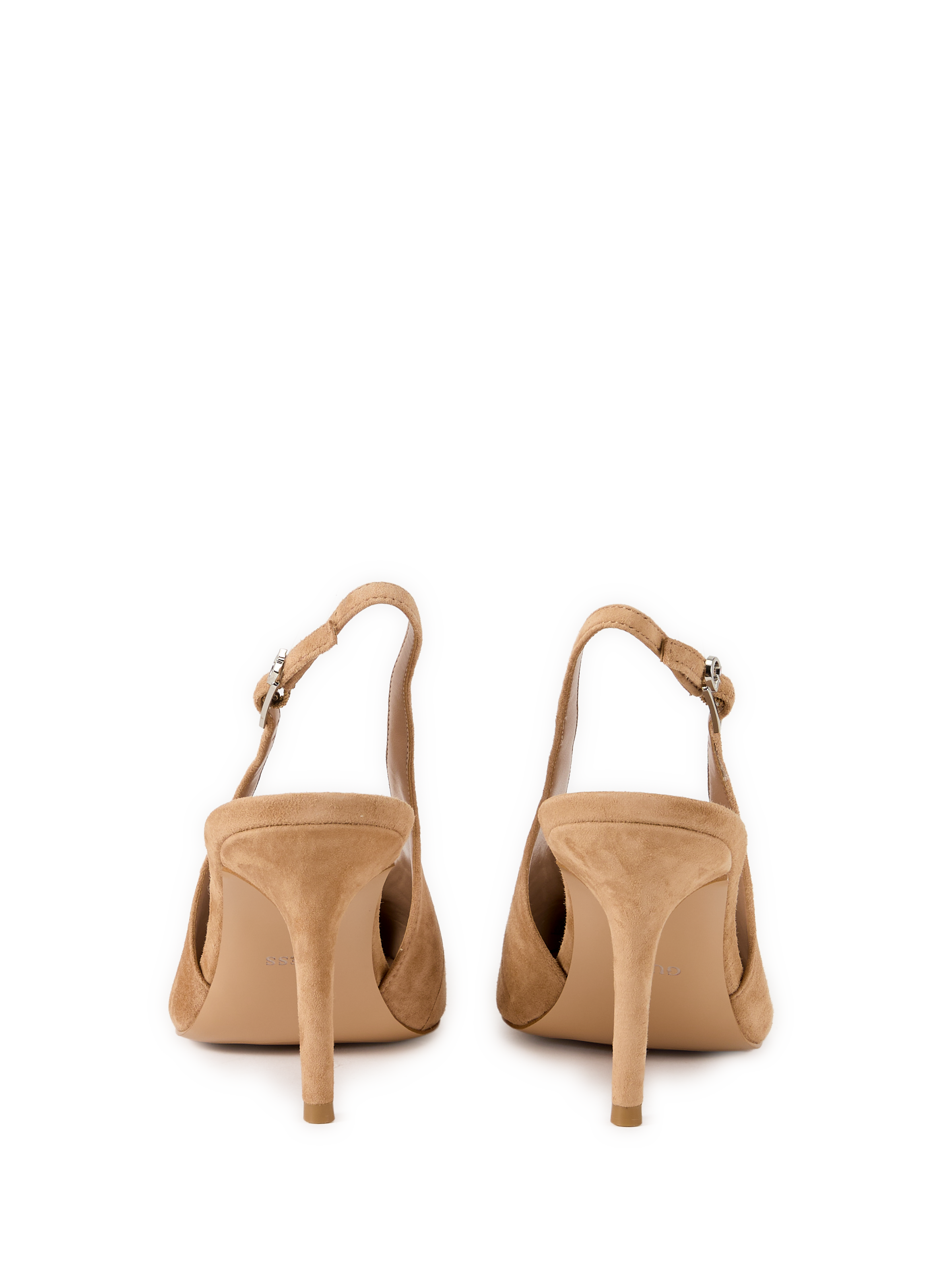 Sling-back Primo en cuir suédé GUESS Marron
