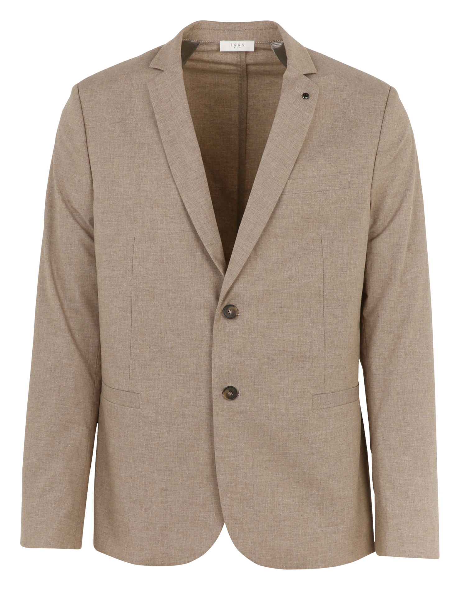 Veste col tailleur en coton IKKS Beige