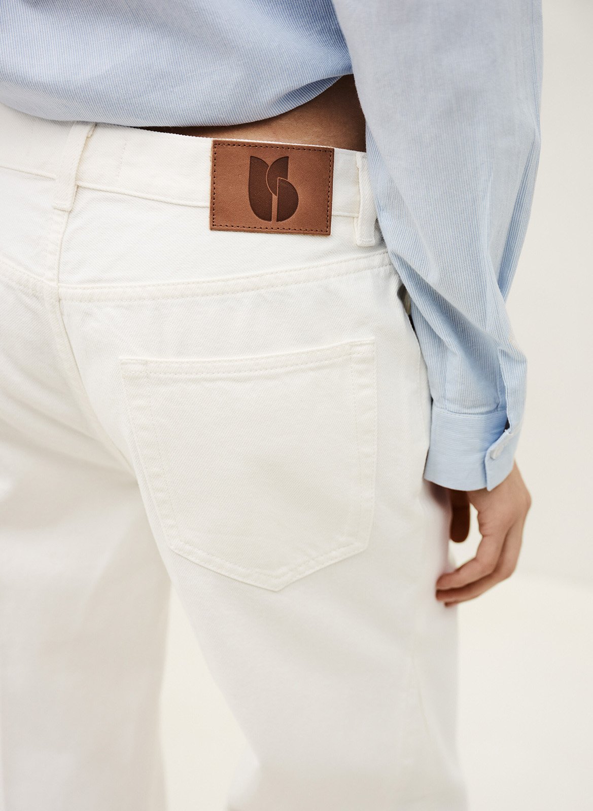 Jean large badou BA&SH Beige