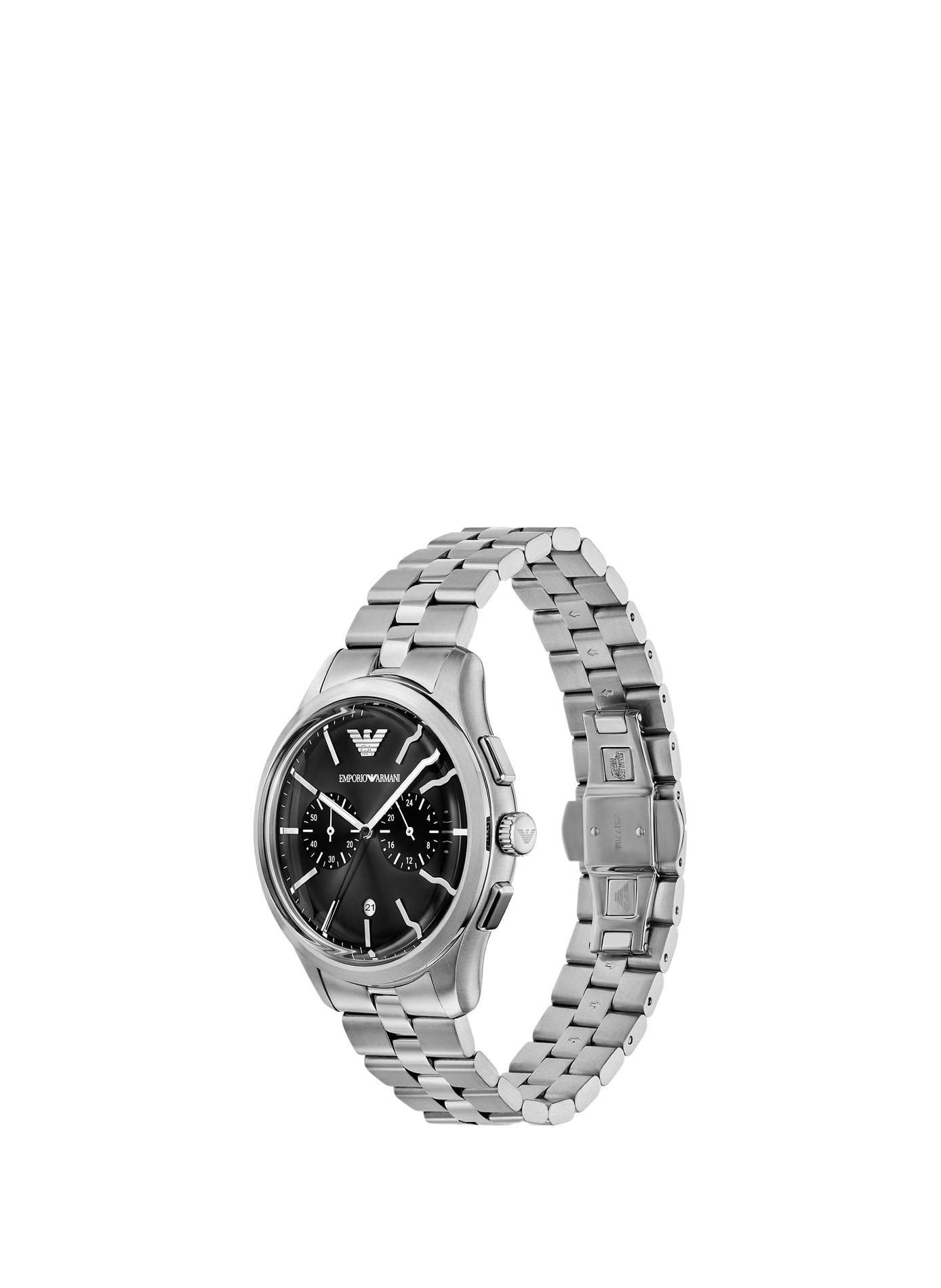 Montre quartz en acier inoxydable ARMANI MONTRES Noir