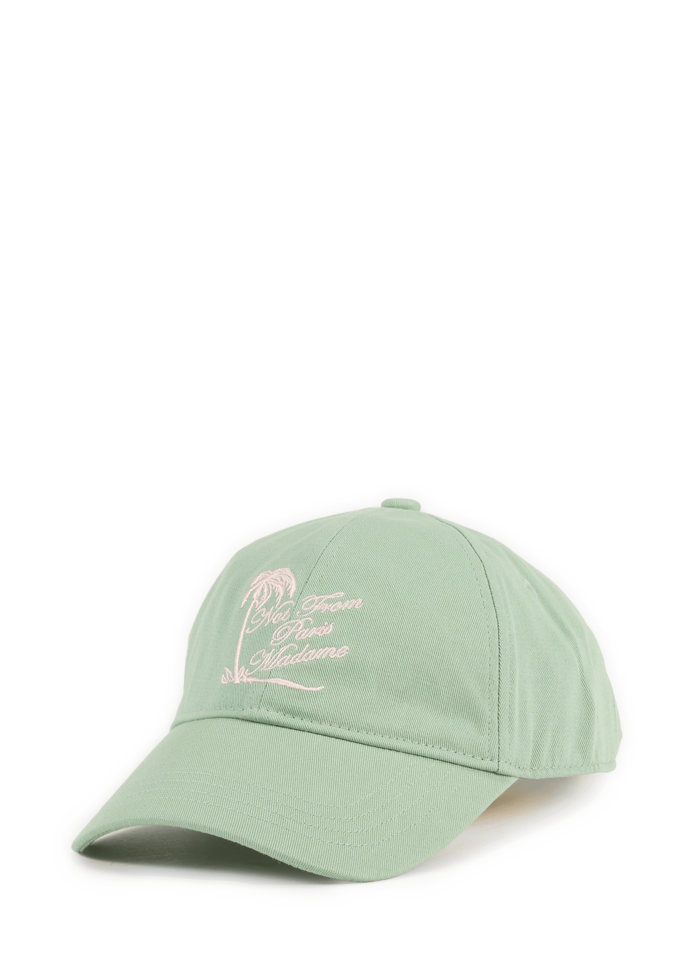 Cap Slogan Palm Trees in cotton DROLE DE MONSIEUR Green