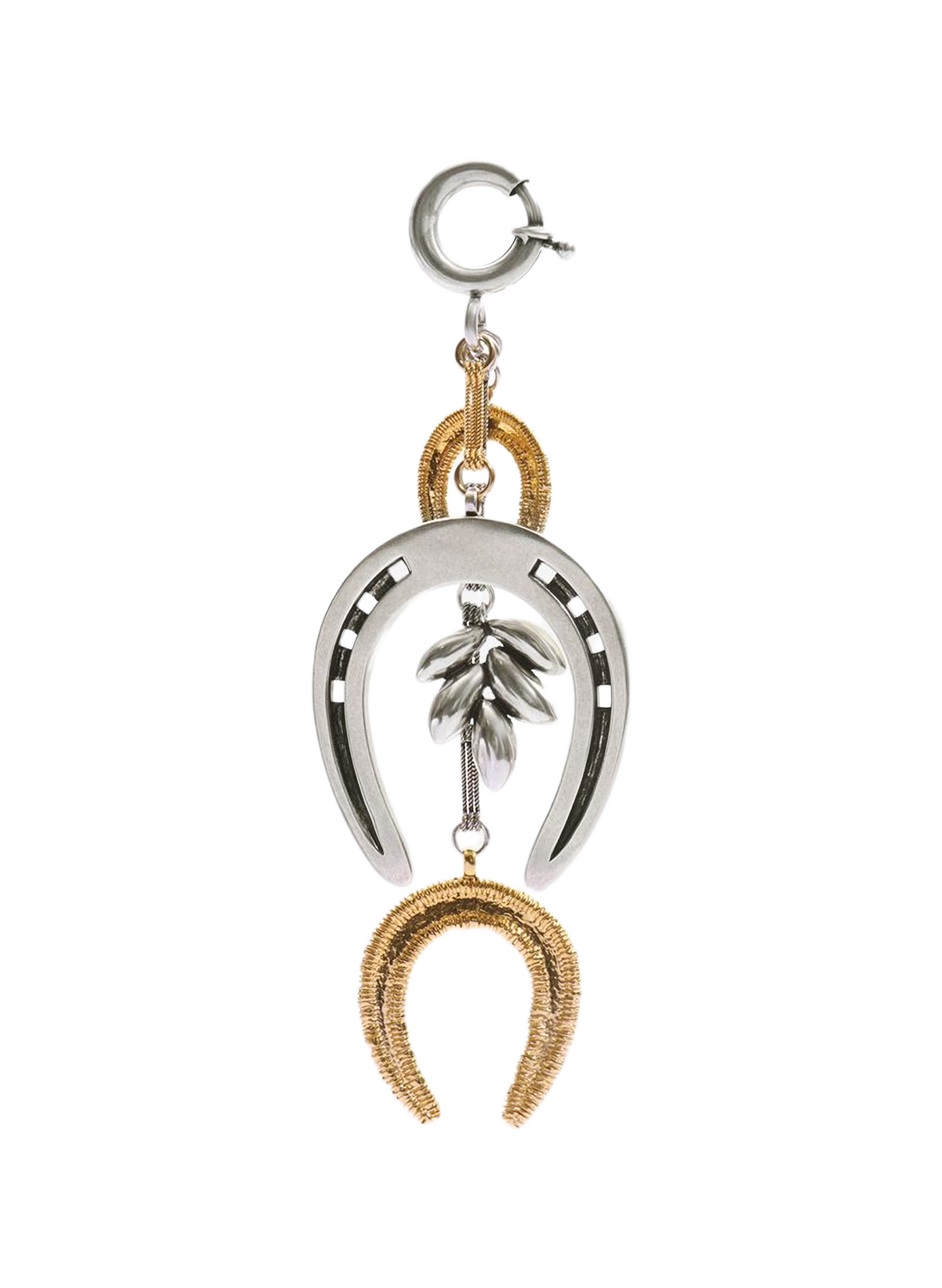Two-tone horseshoe keychain ISABEL MARANT Silver