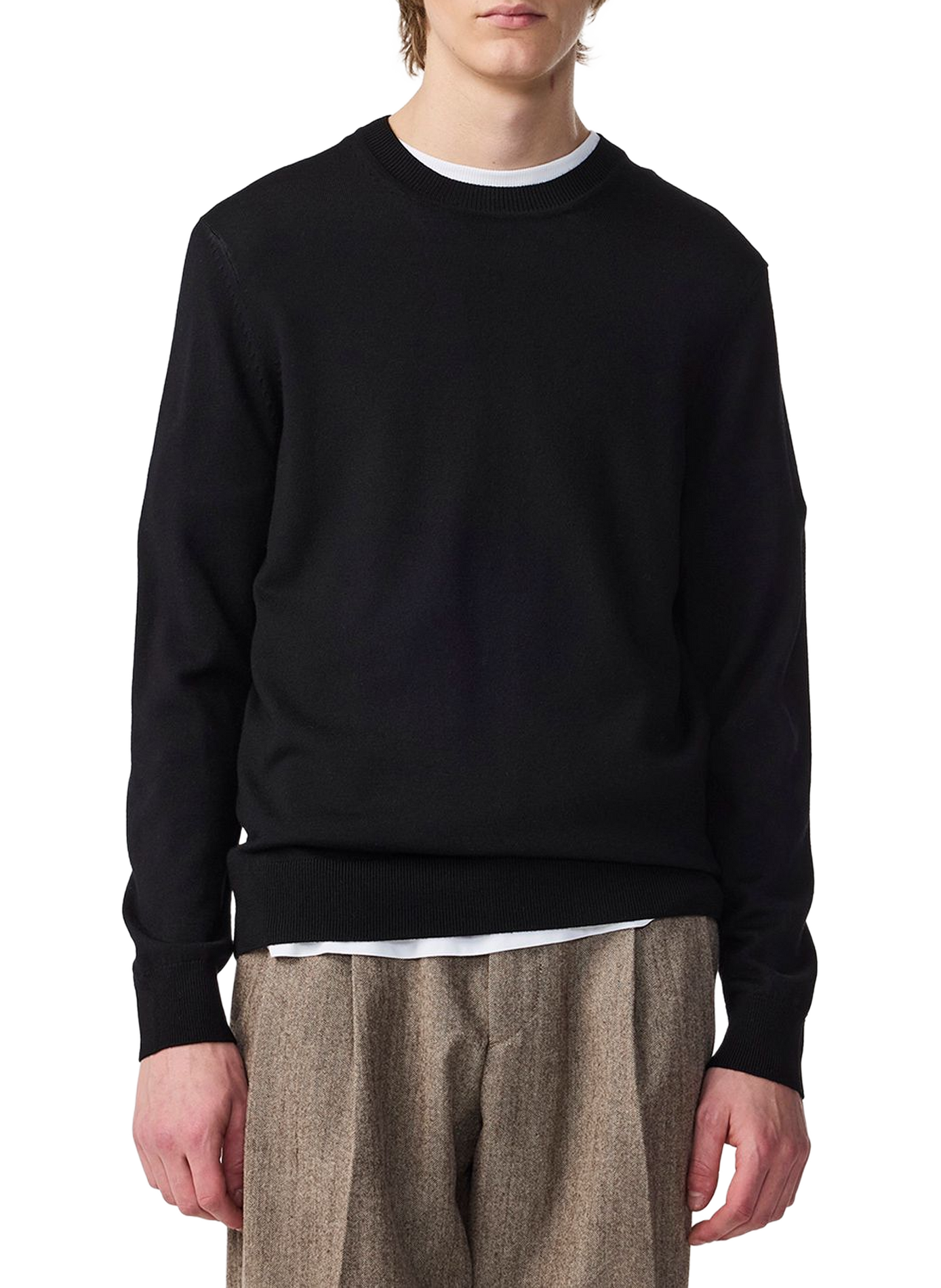 Straight cotton jumper NN.07 Black