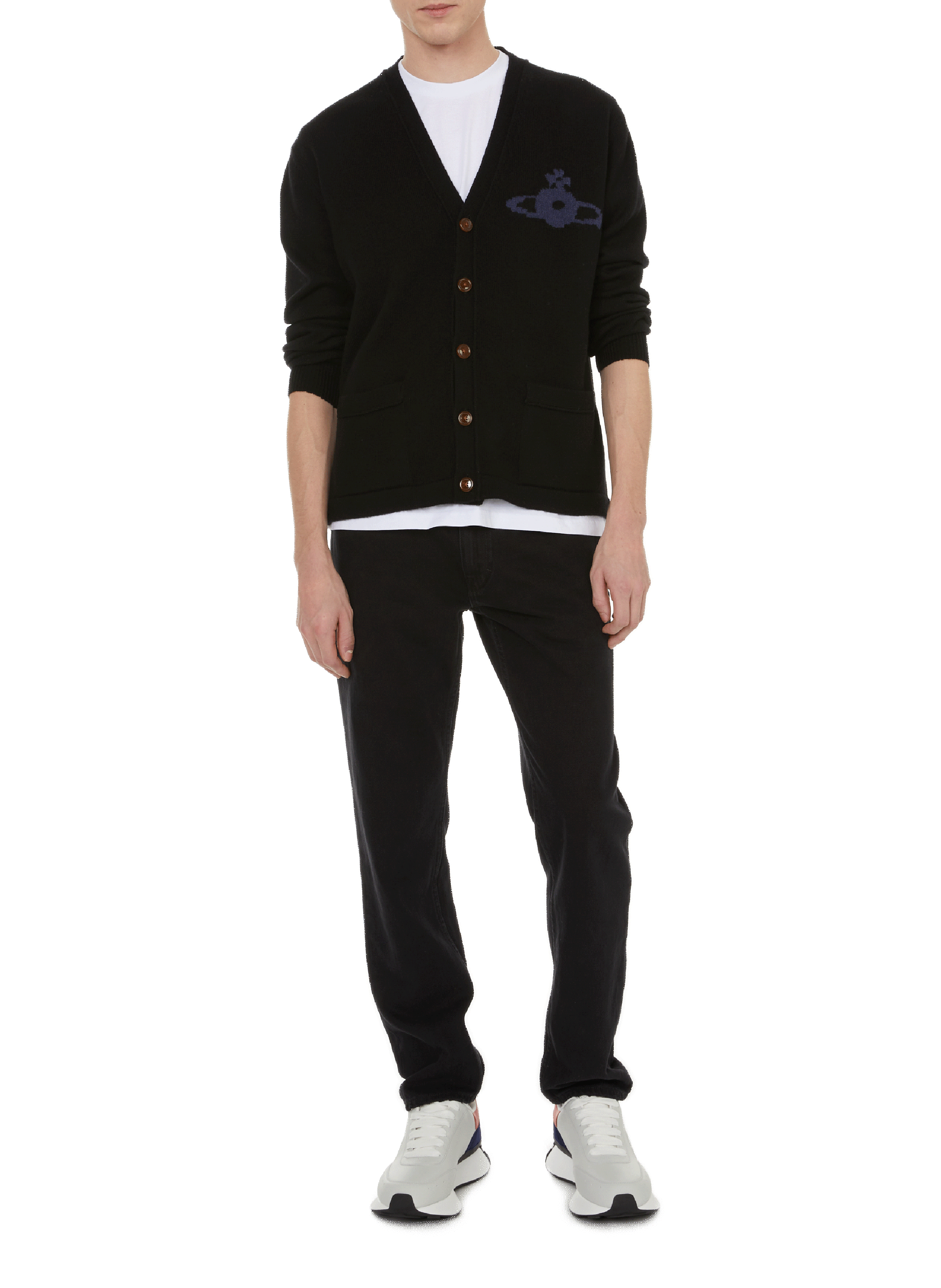 Cardigan en laine et cachemire  VIVIENNE WESTWOOD Noir