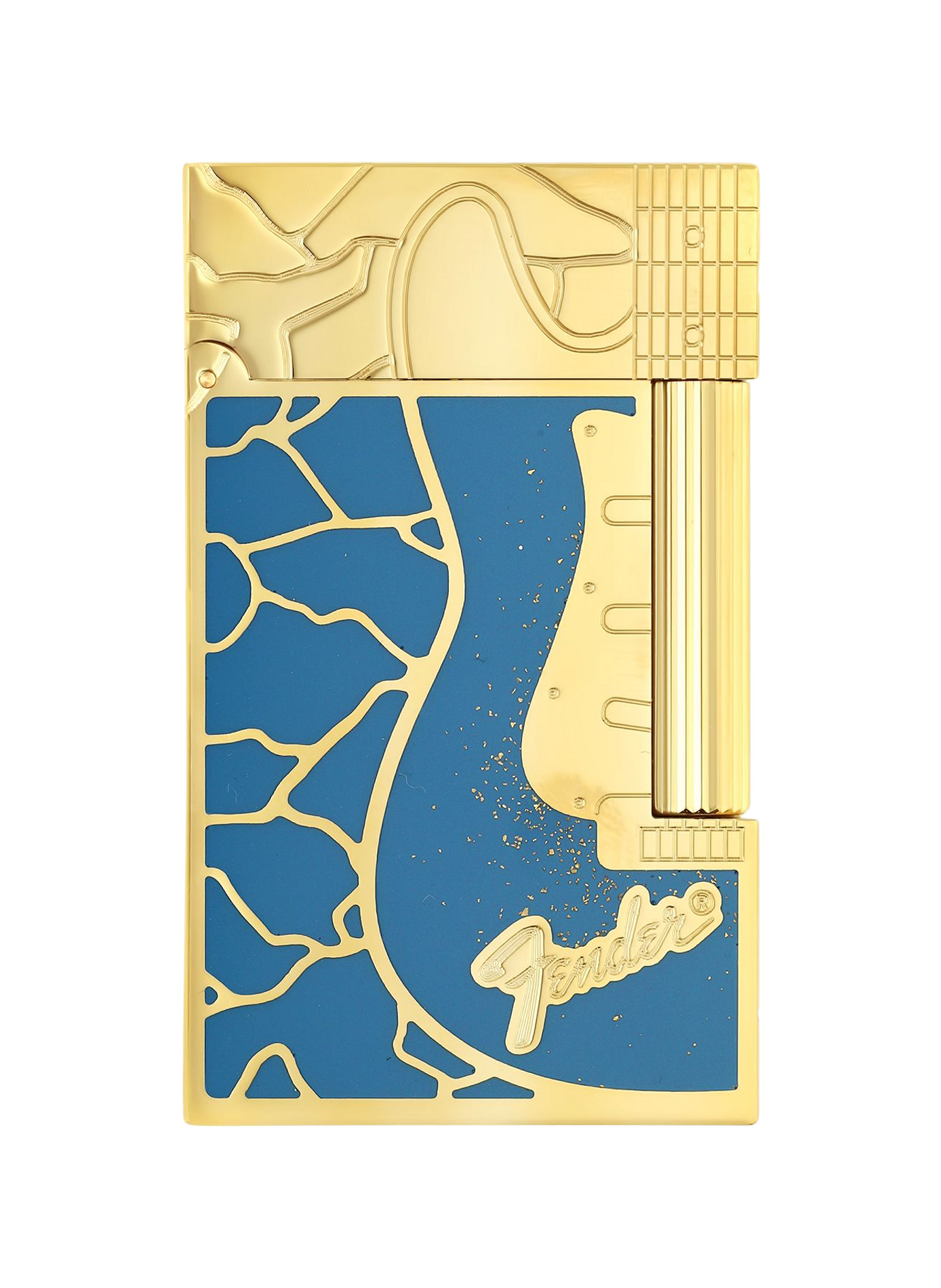 Lacquered Lighter Line 2 Fender S.T. DUPONT Blue