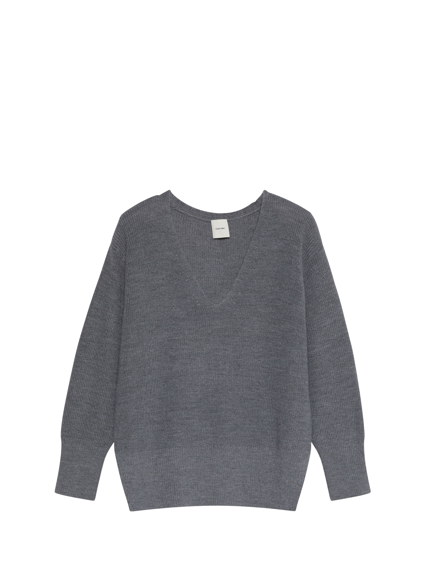 Slim-Fit Hose aus Popeline CALVIN KLEIN Grau