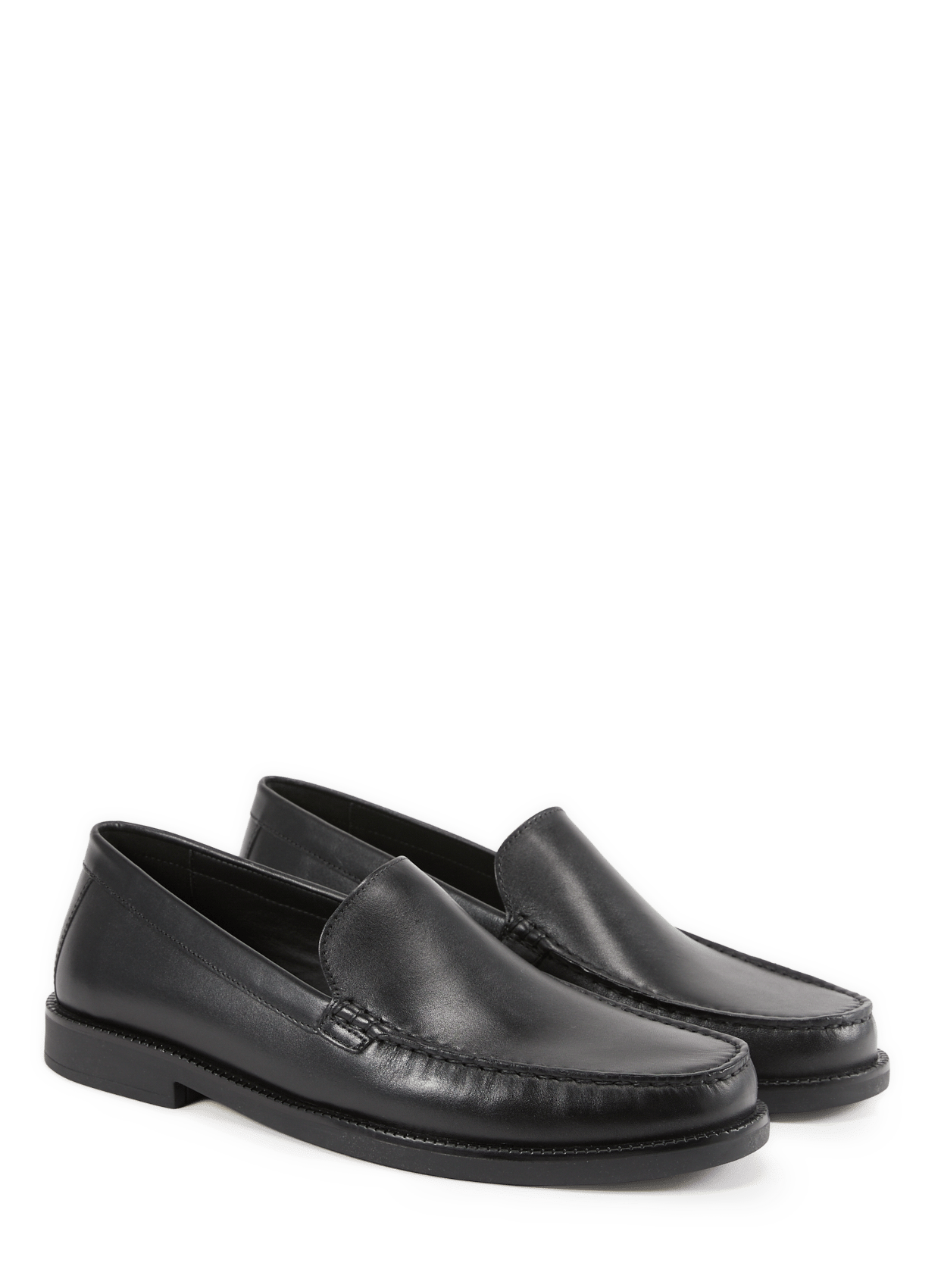 Leather loafers GEOX Black