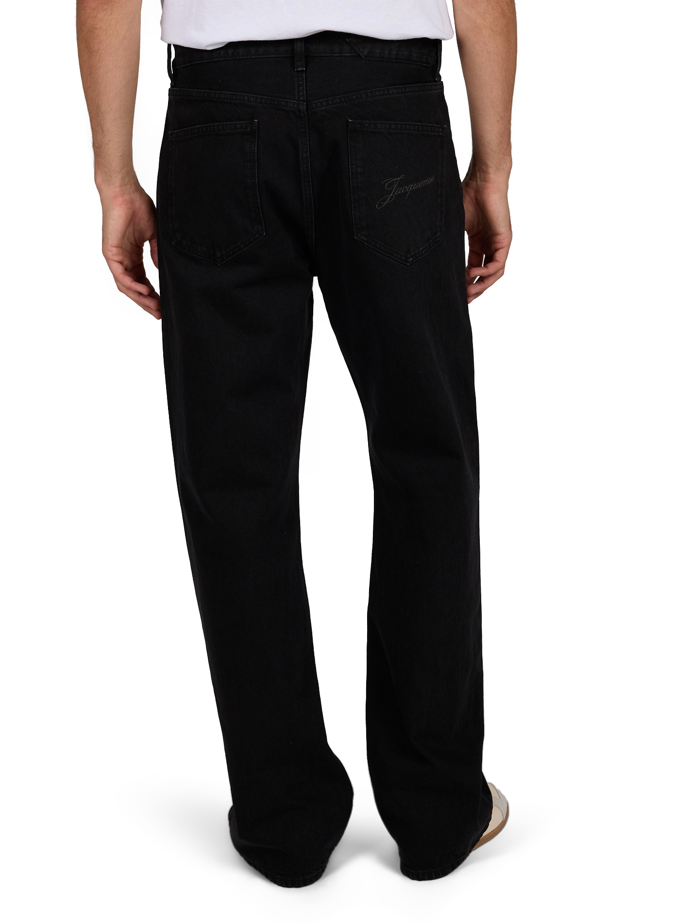 Straight LEG DE-NIMES jeans in cotton JACQUEMUS Black