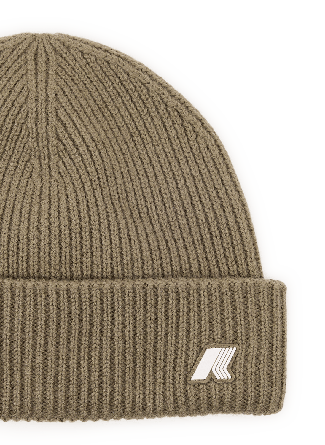 Geribbelde Brice muts met logo K-WAY Kaki
