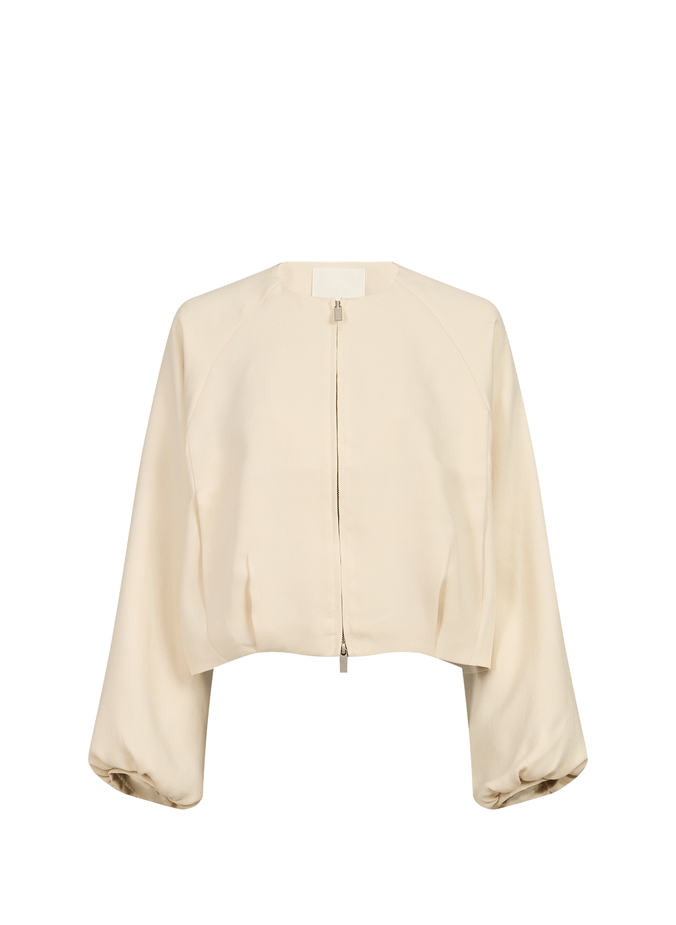 Long-sleeve zip-up jacket MSCH Beige