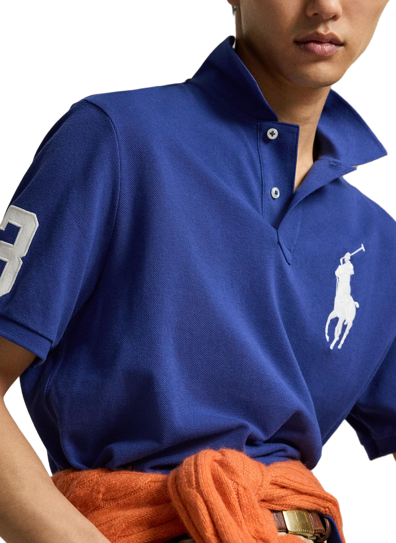 Polo droit manches courtes en coton POLO RALPH LAUREN Bleu