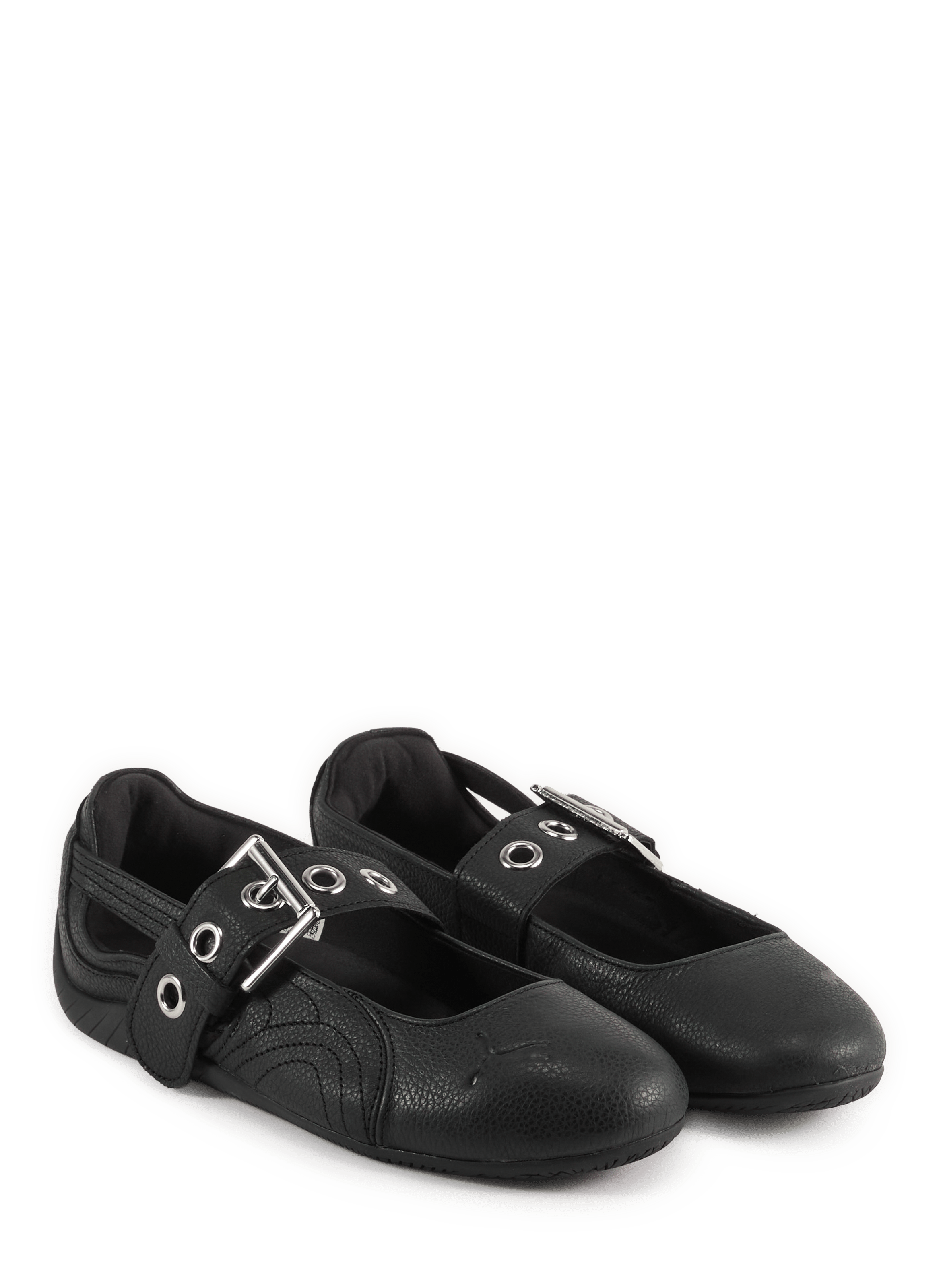 Speedcat Ballet Dress-Up Leather Sneakers PUMA Black