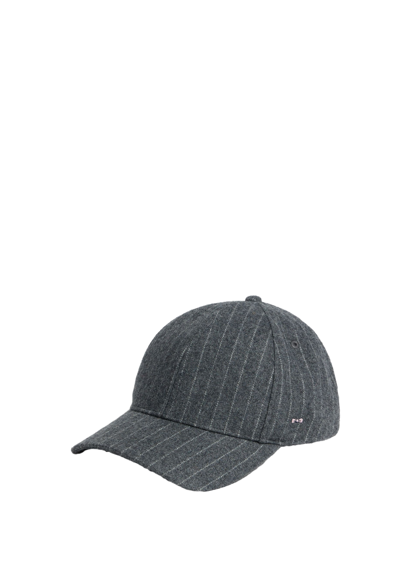 Casquette rayée à logo en laine mélangée EDEN PARK Grau