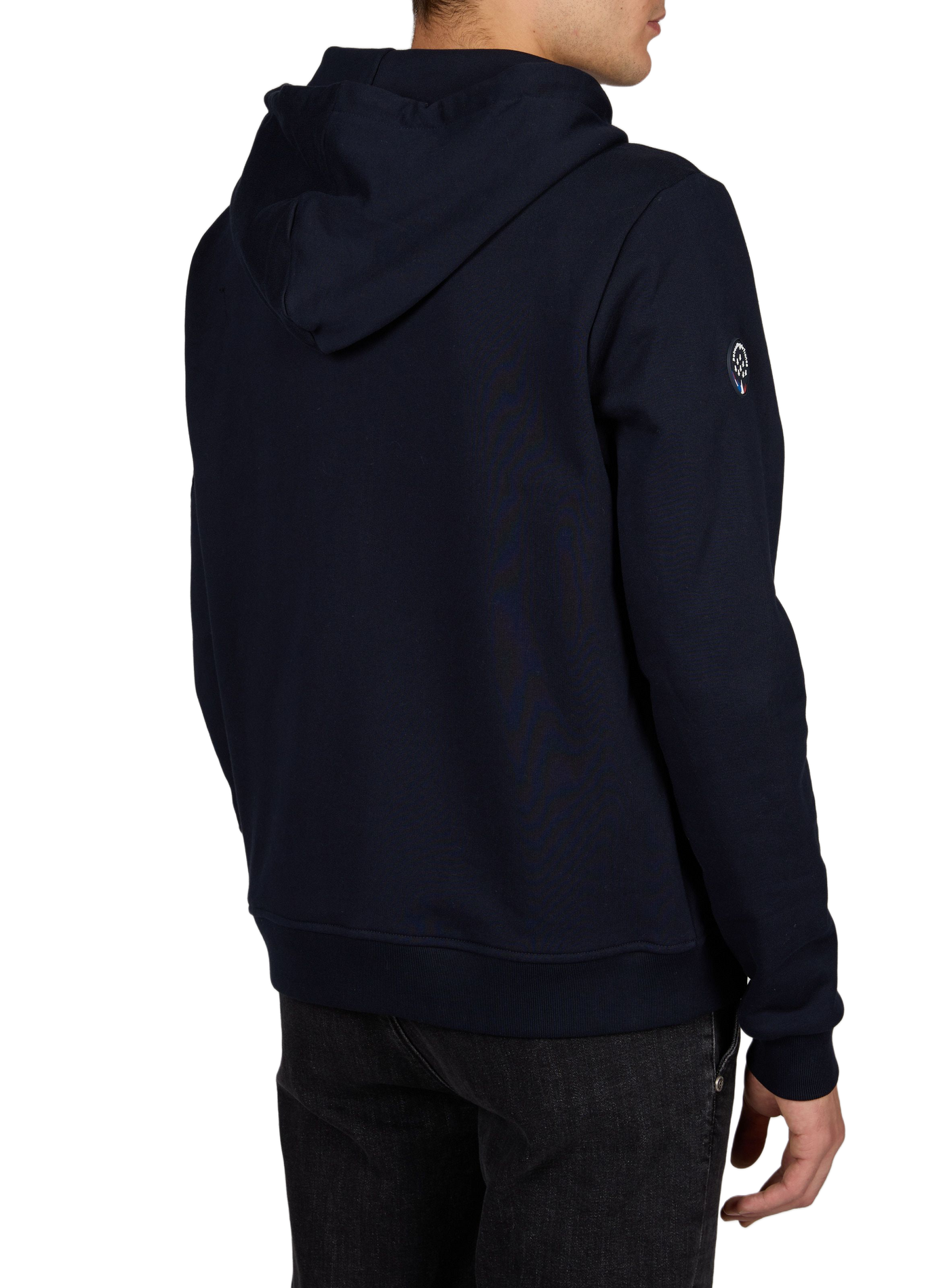 Einfarbiger Hoodie mit Reißverschluss und Kapuze PATROUILLE DE FRANCE X REDSKINS Blau