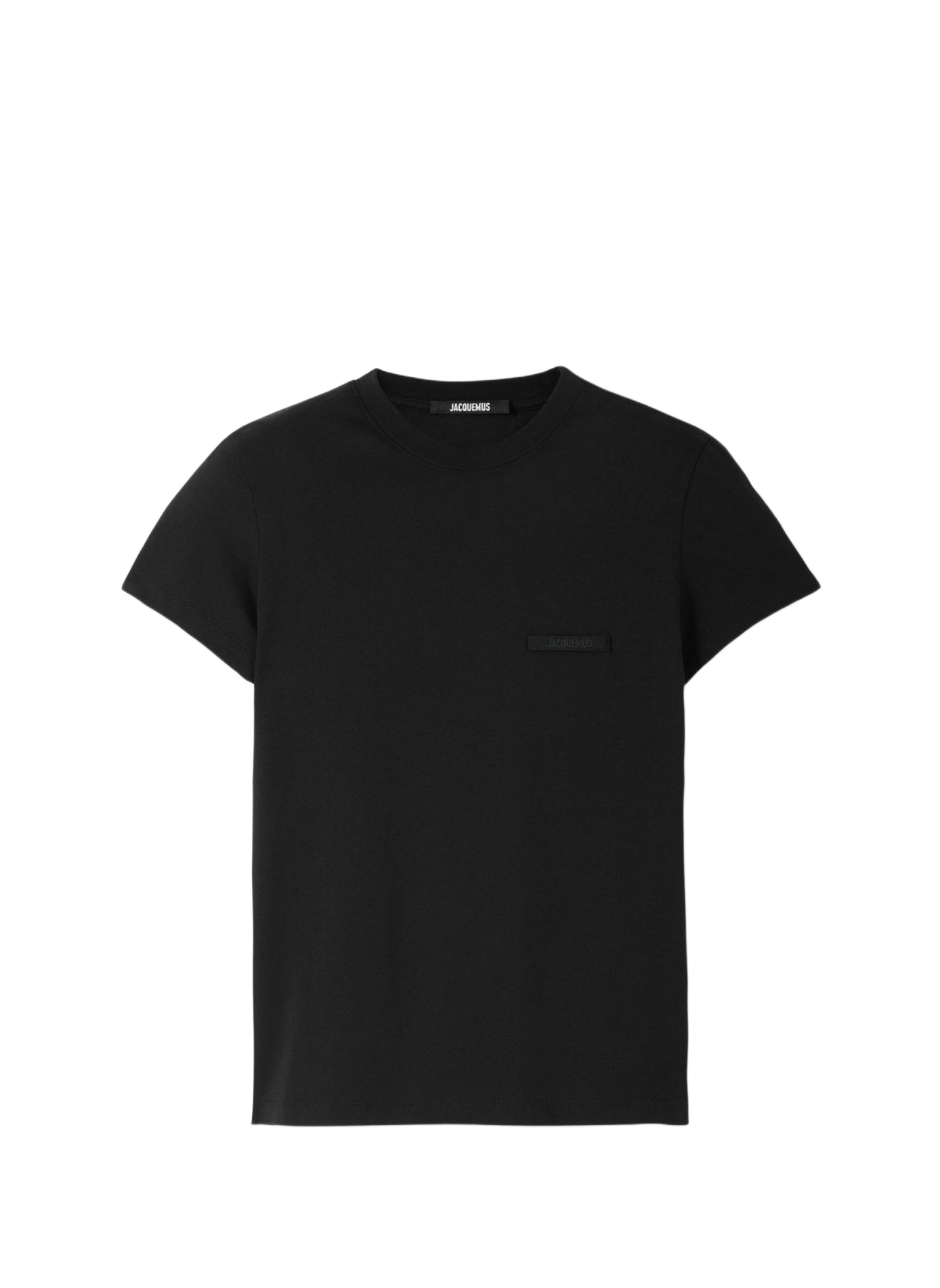 T-shirt droit Gros Grain en coton JACQUEMUS Noir
